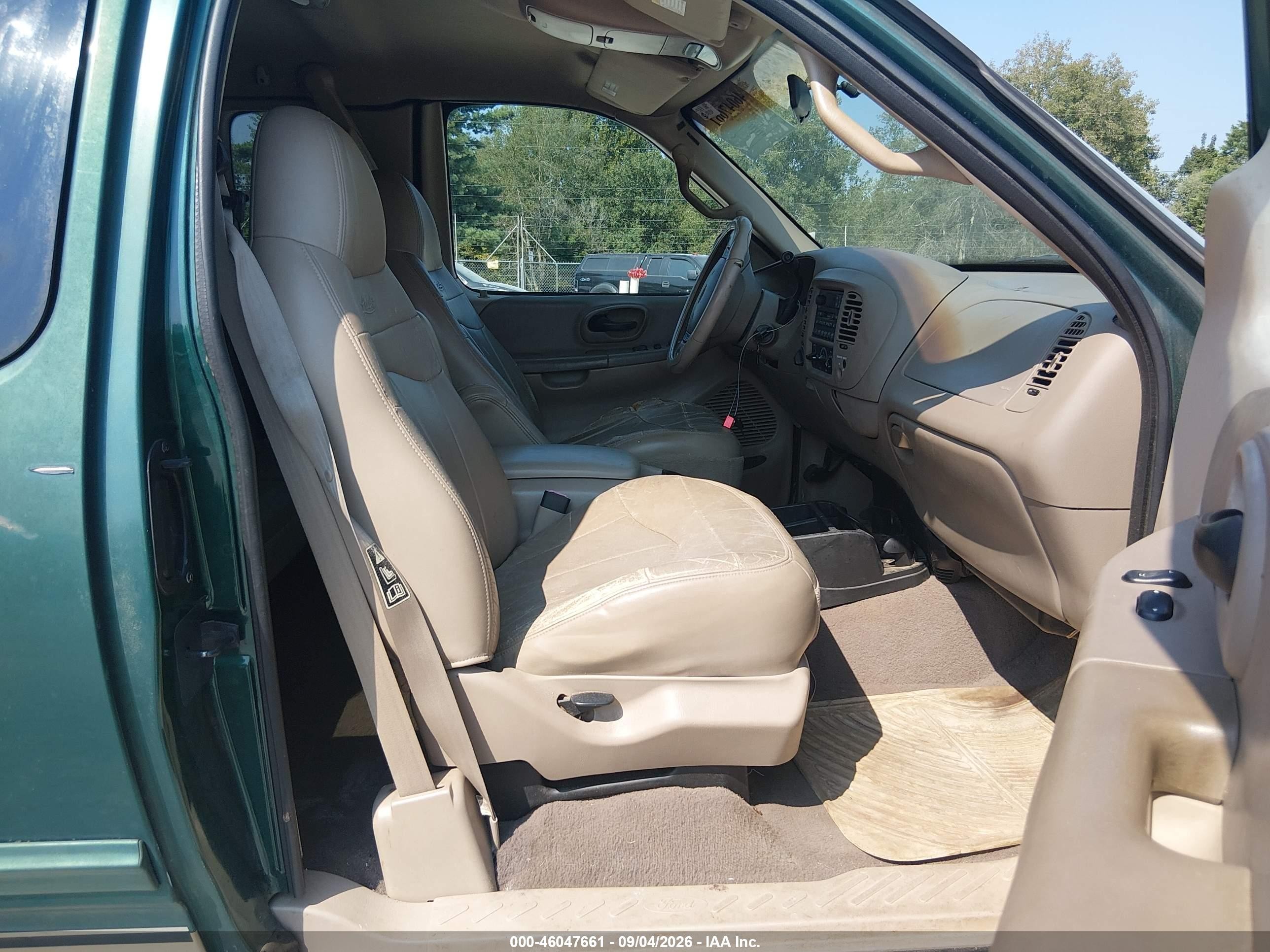 2000 Ford F-150 Lariat/work Series/xl/xlt Green vin: 1FTRX18L4YNB60033
