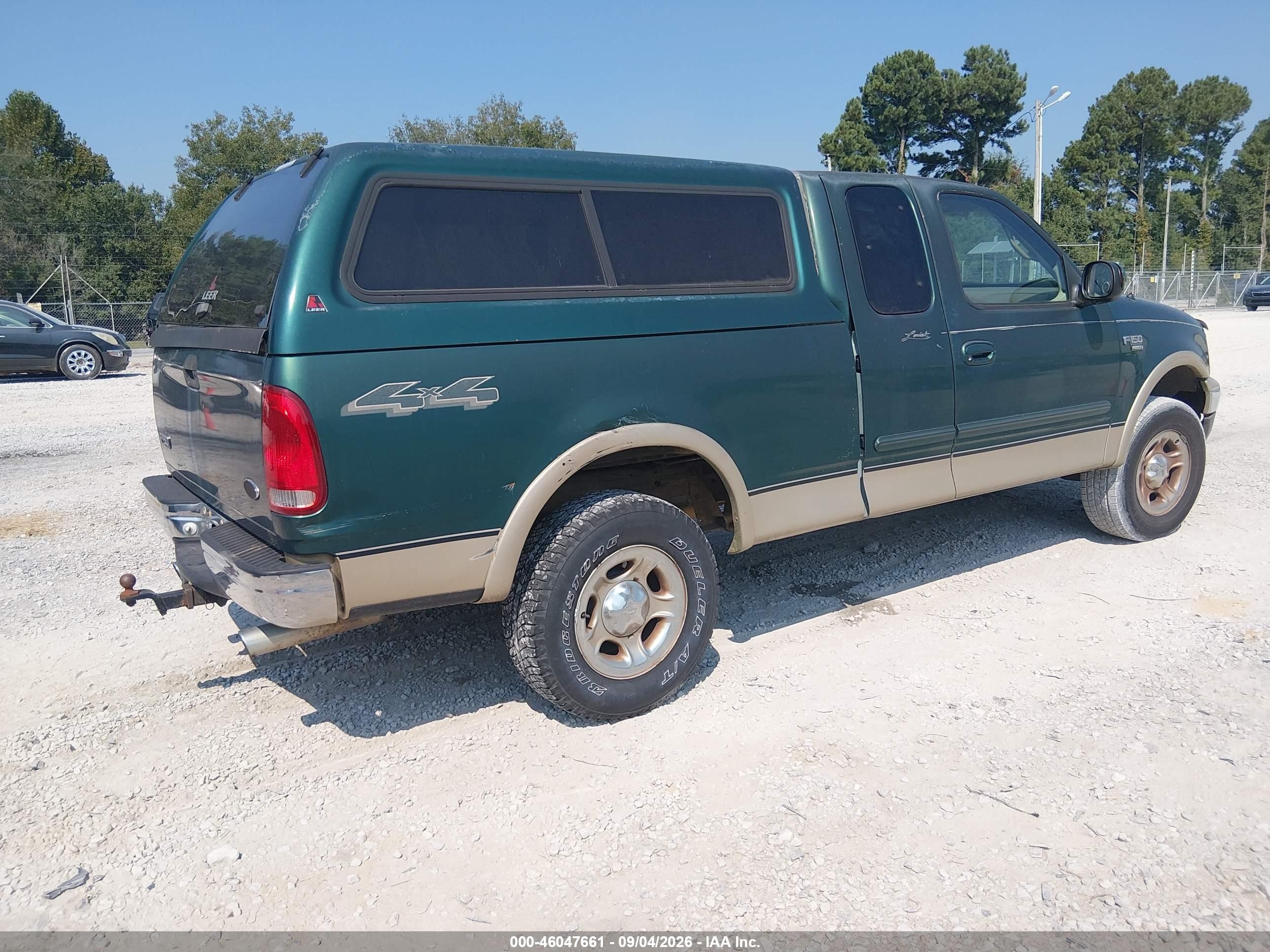 2000 Ford F-150 Lariat/work Series/xl/xlt Green vin: 1FTRX18L4YNB60033