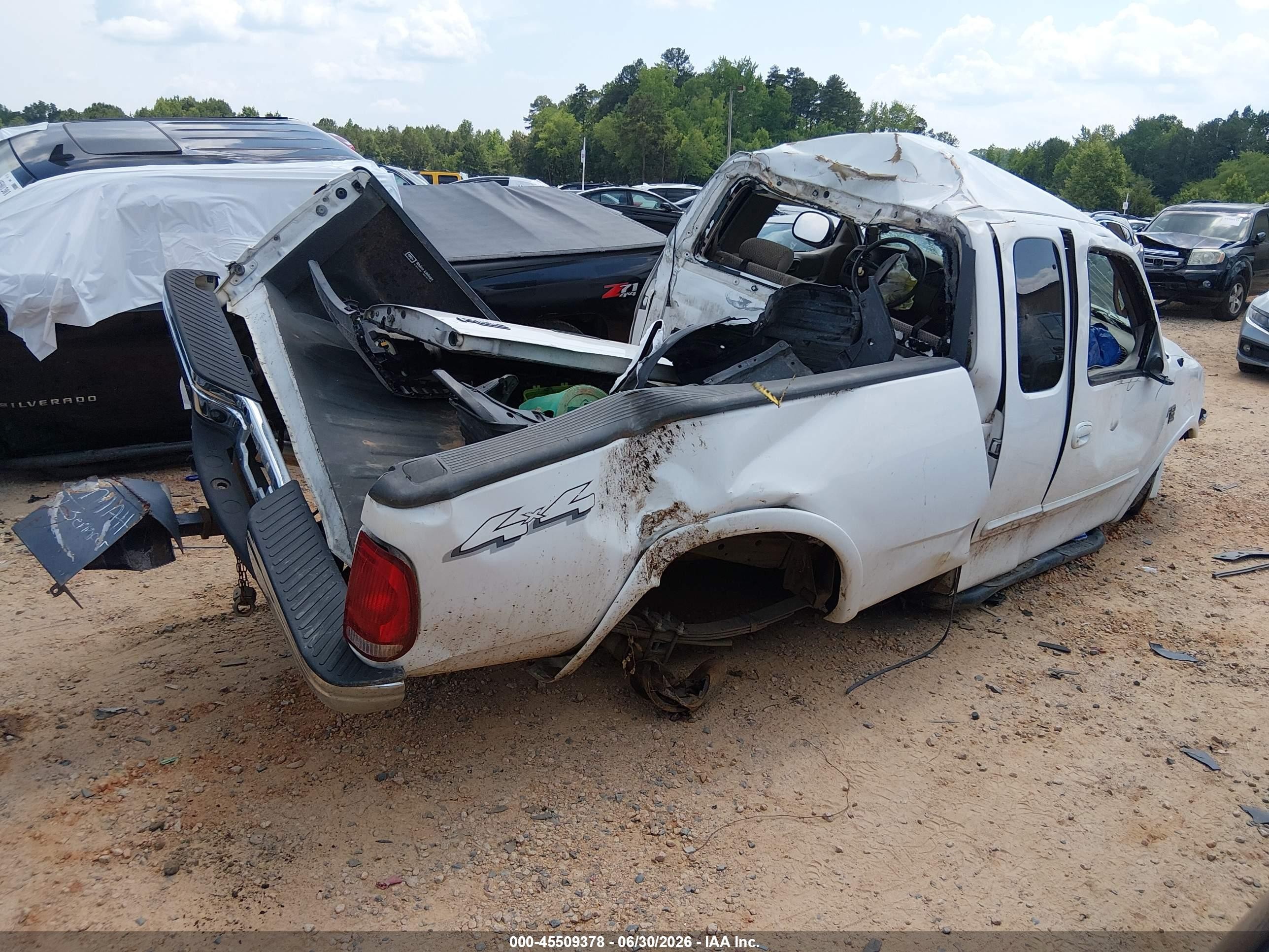 2001 Ford F-150 Lariat/xl/xlt White vin: 1FTRX18L51NA44734