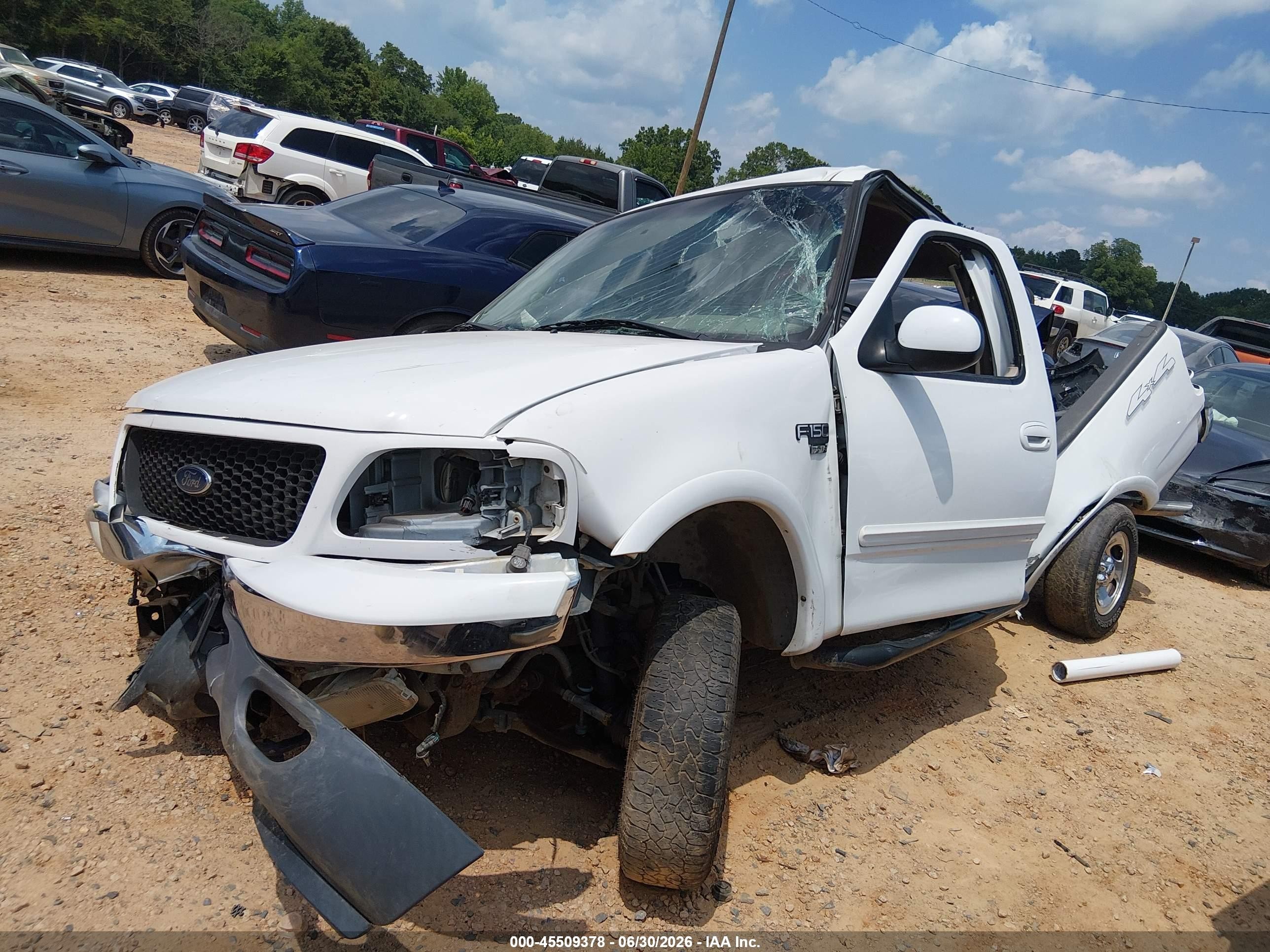 2001 Ford F-150 Lariat/xl/xlt White vin: 1FTRX18L51NA44734