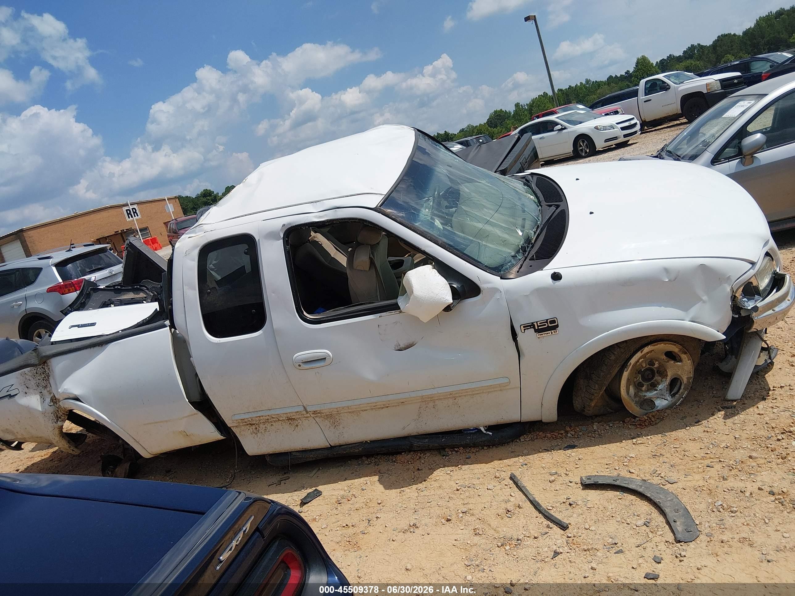 2001 Ford F-150 Lariat/xl/xlt White vin: 1FTRX18L51NA44734