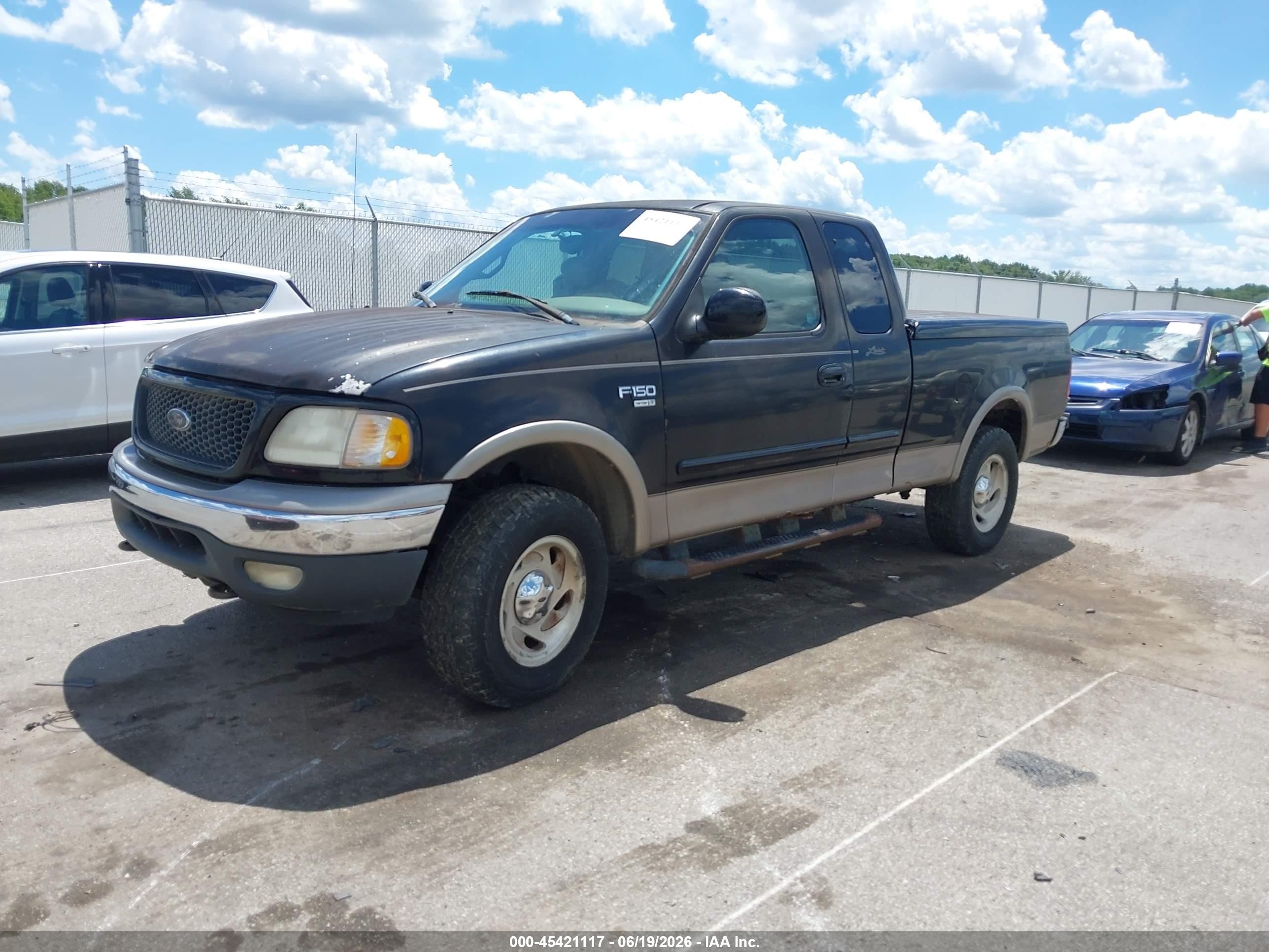 2001 Ford F-150 Lariat/xl/xlt Black vin: 1FTRX18L51NA68421