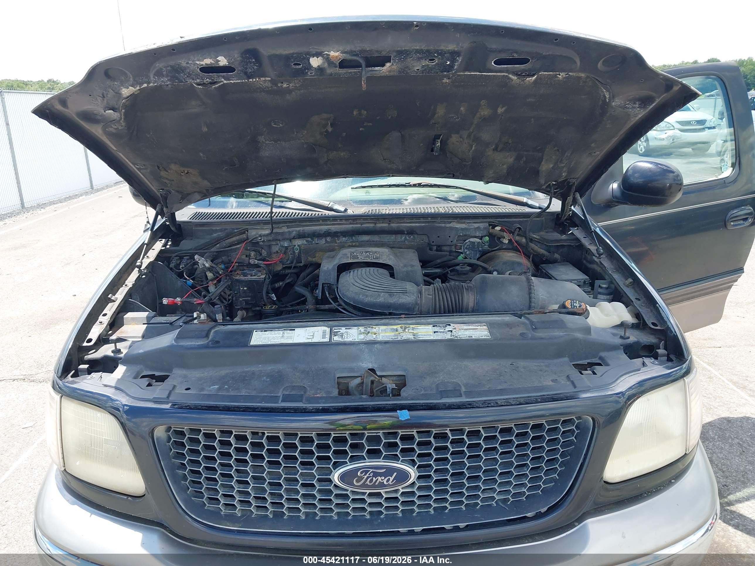 2001 Ford F-150 Lariat/xl/xlt Black vin: 1FTRX18L51NA68421