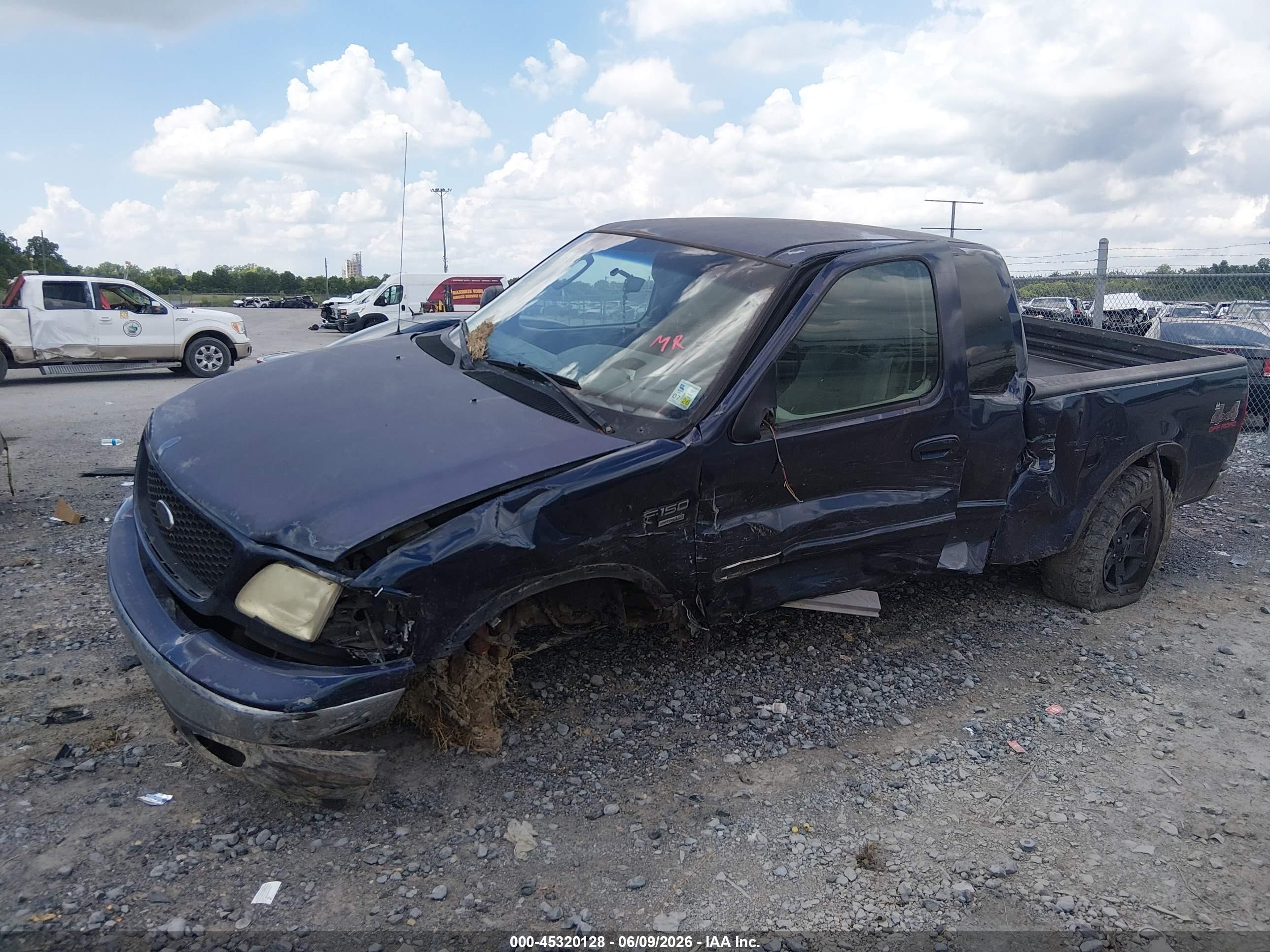 2002 Ford F-150 Lariat/xl/xlt Blue vin: 1FTRX18L52NB49386