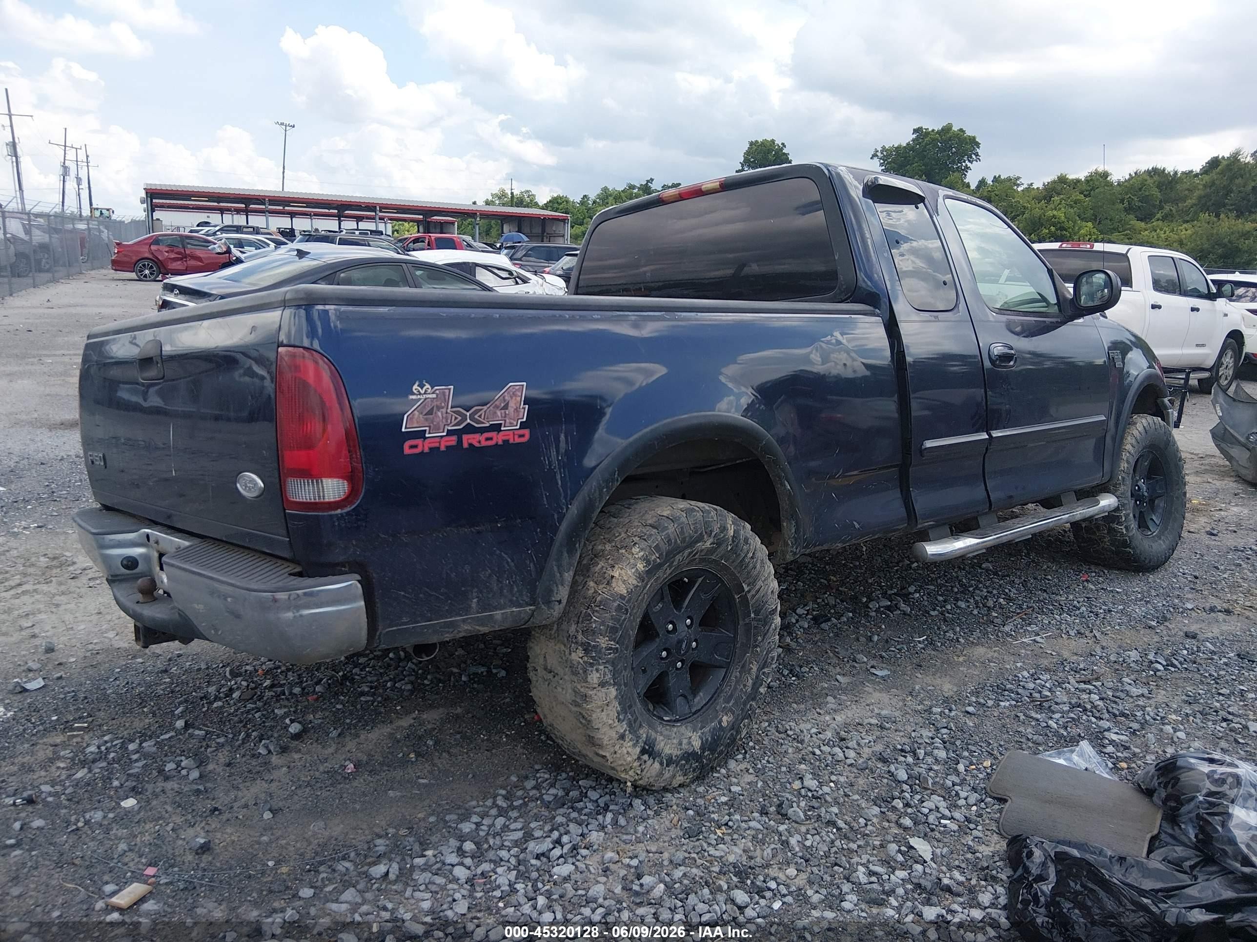 2002 Ford F-150 Lariat/xl/xlt Blue vin: 1FTRX18L52NB49386