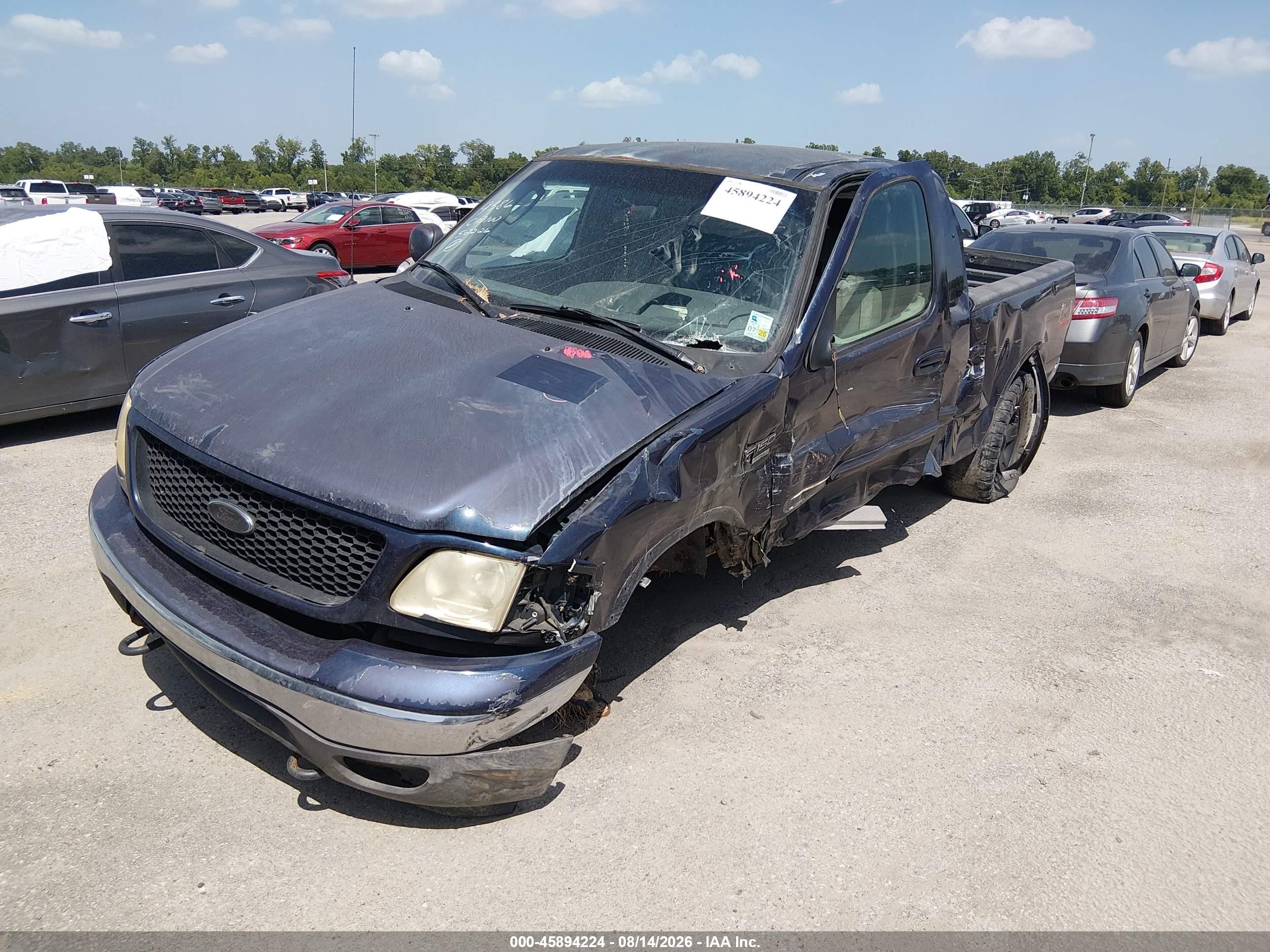 2002 Ford F-150 Lariat/xl/xlt Синий vin: 1FTRX18L52NB49386