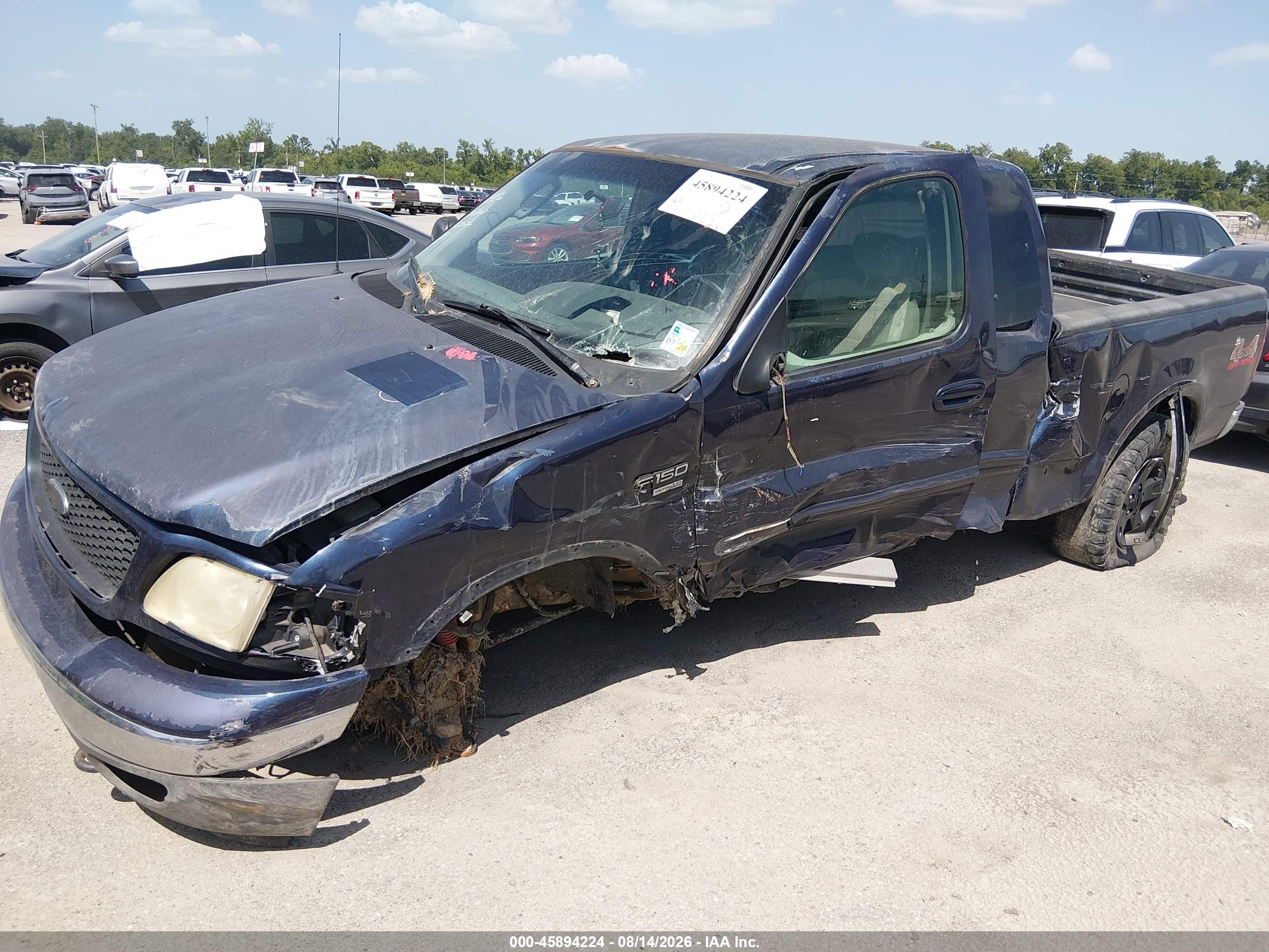 2002 Ford F-150 Lariat/xl/xlt Синий vin: 1FTRX18L52NB49386