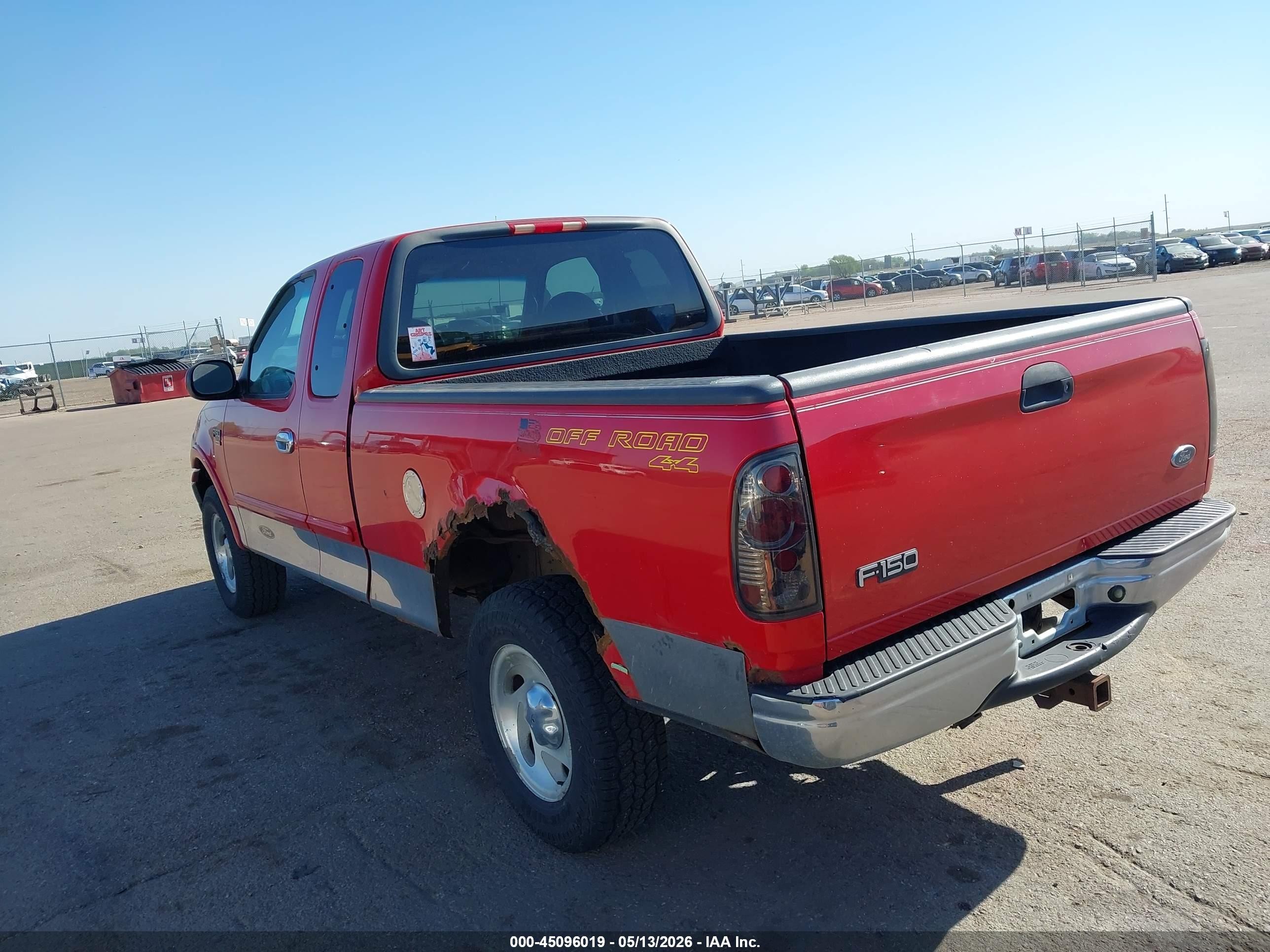 2001 Ford F-150 Lariat/xl/xlt Red vin: 1FTRX18L61KF00533