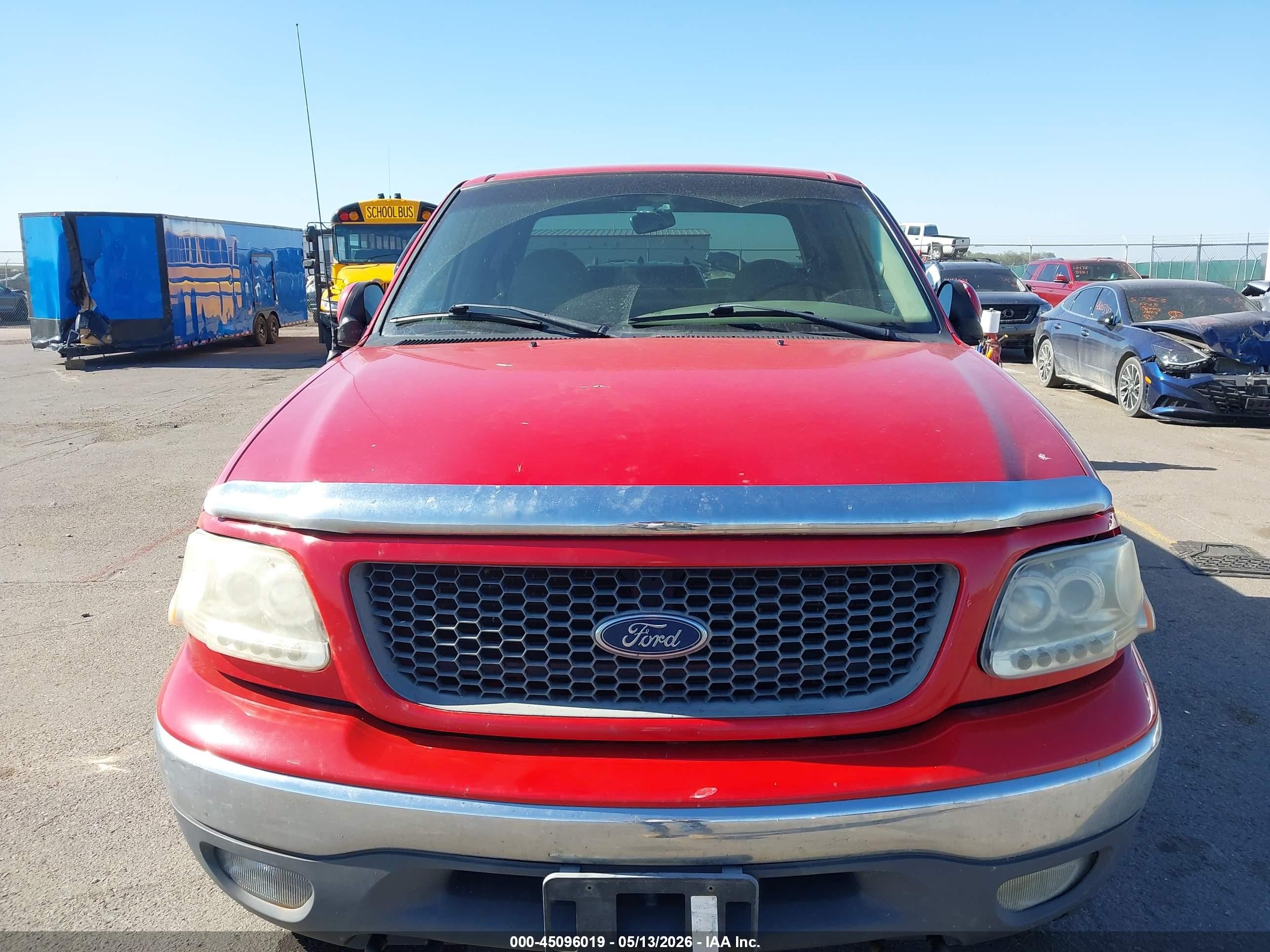 2001 Ford F-150 Lariat/xl/xlt Red vin: 1FTRX18L61KF00533