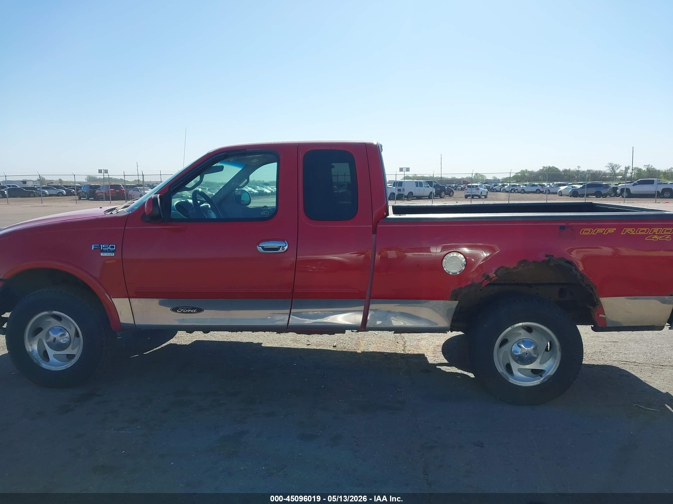 2001 Ford F-150 Lariat/xl/xlt Red vin: 1FTRX18L61KF00533