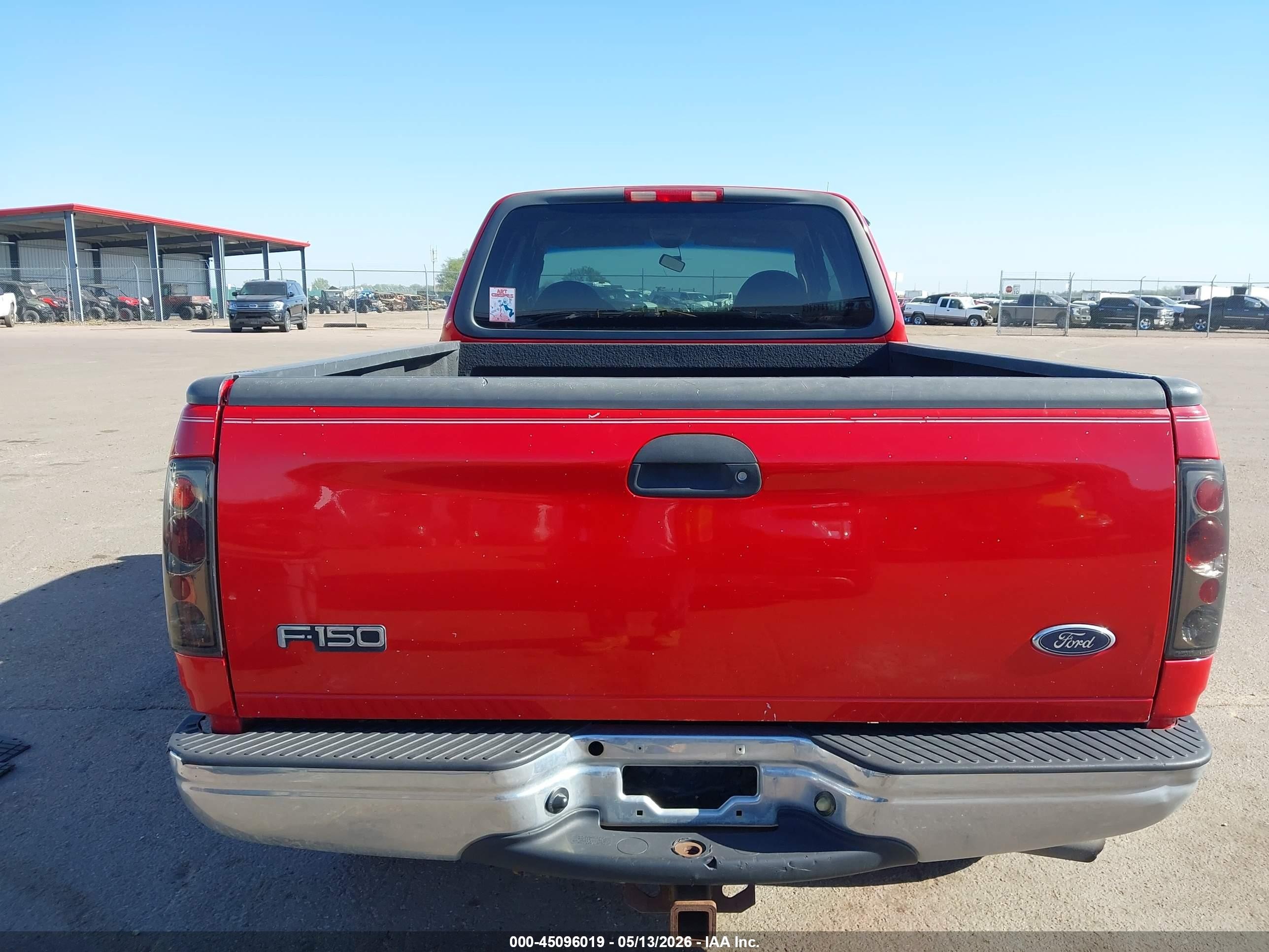 2001 Ford F-150 Lariat/xl/xlt Red vin: 1FTRX18L61KF00533