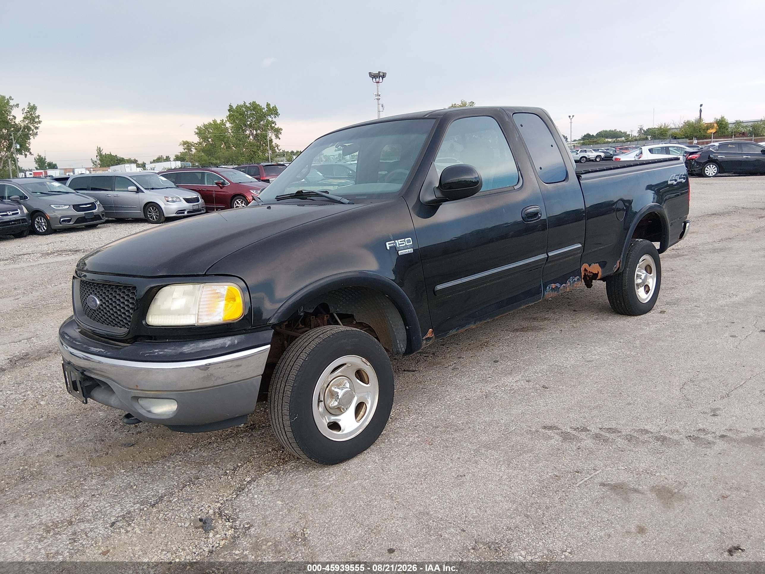 2002 Ford F150   Черный vin: 1FTRX18L62NA18094