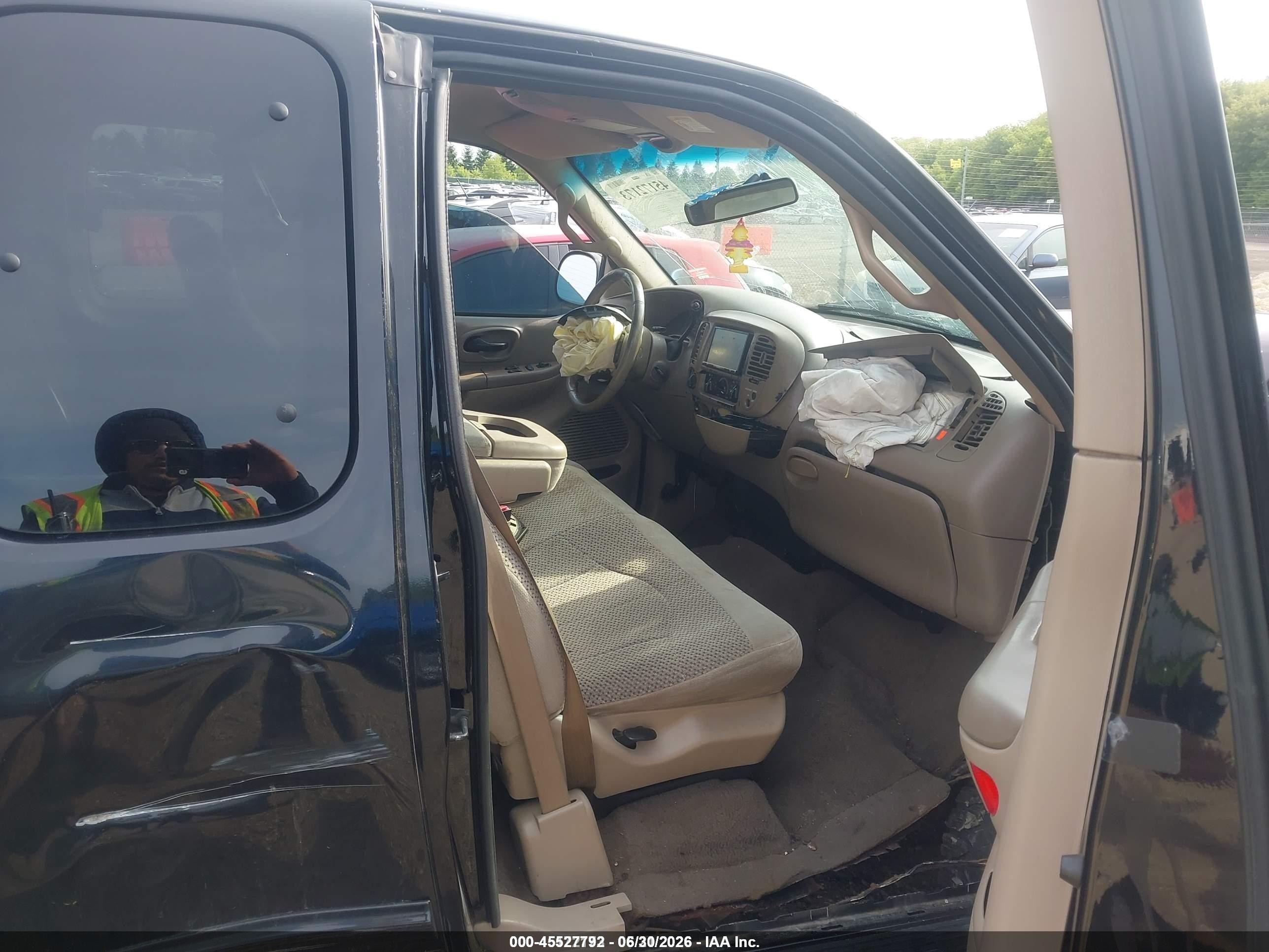 2001 Ford F-150 Lariat/xl/xlt Black vin: 1FTRX18L71NA09385