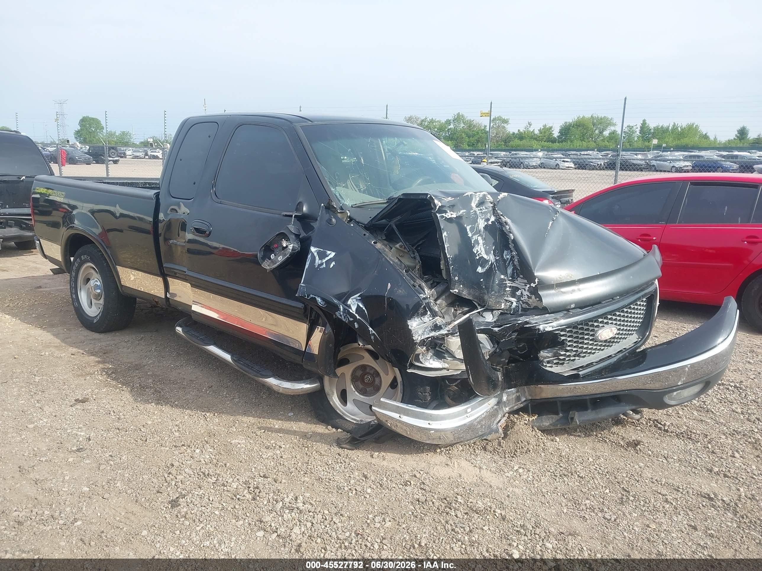 2001 Ford F-150 Lariat/xl/xlt Black vin: 1FTRX18L71NA09385