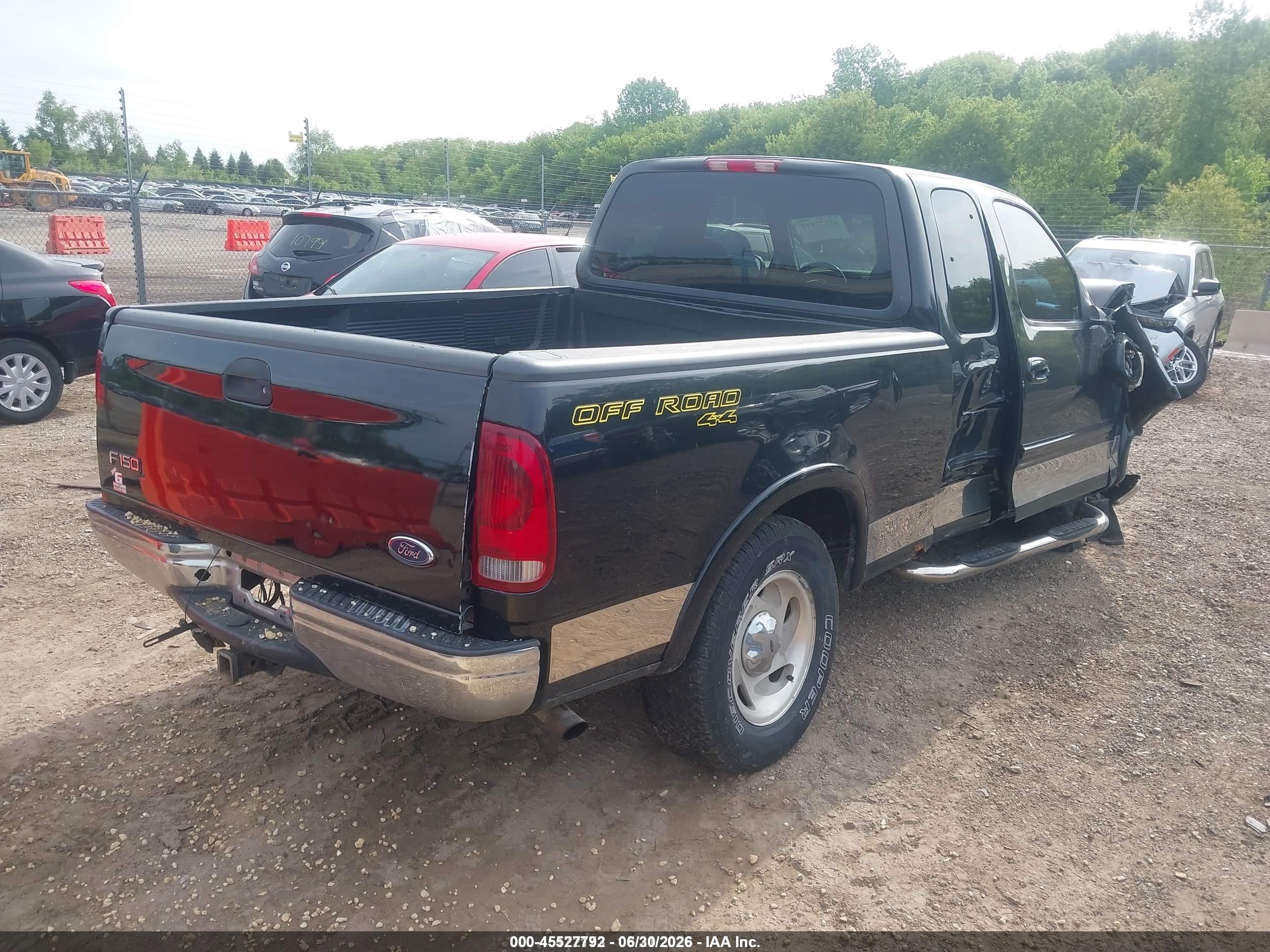 2001 Ford F-150 Lariat/xl/xlt Black vin: 1FTRX18L71NA09385