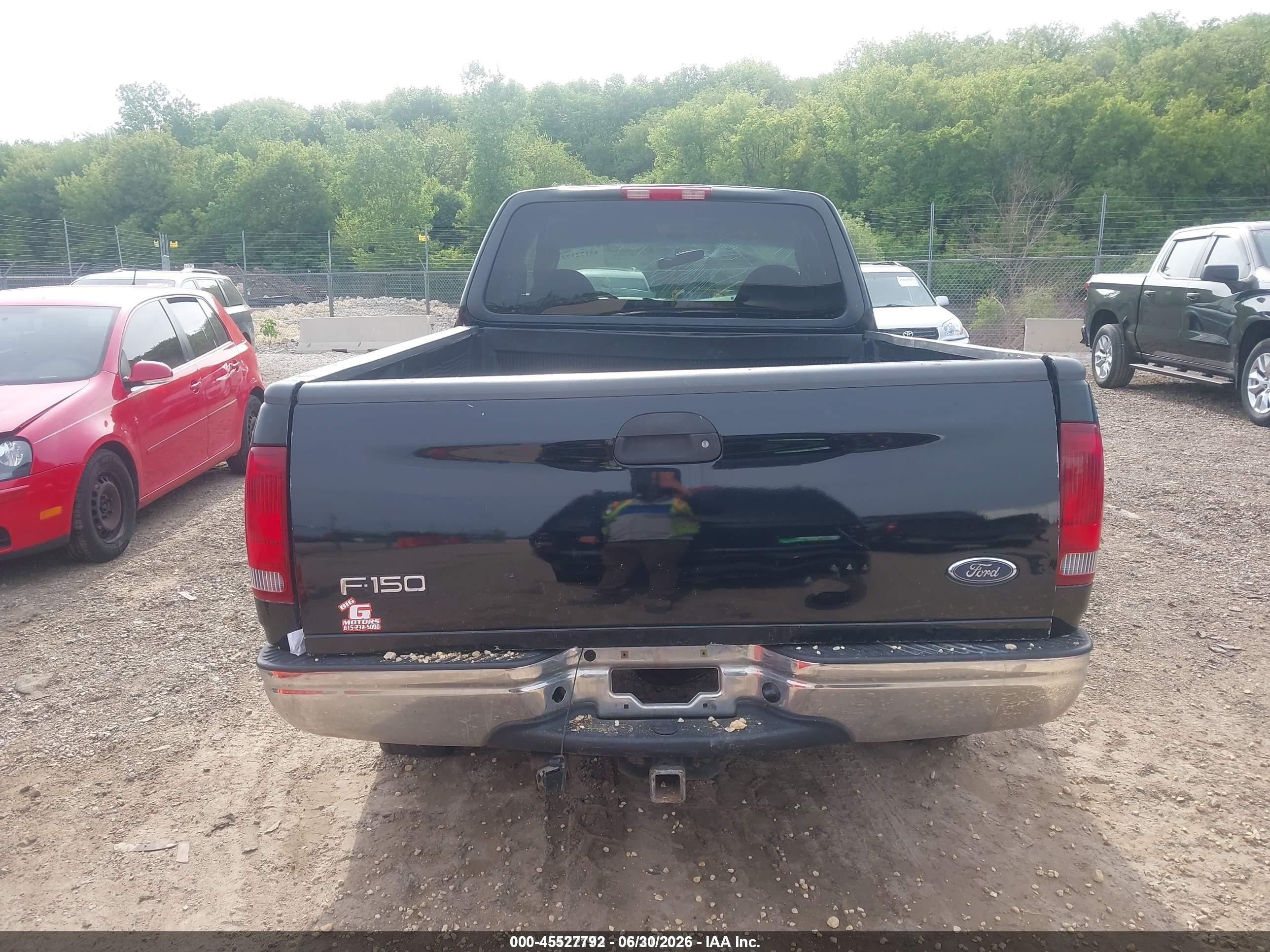 2001 Ford F-150 Lariat/xl/xlt Black vin: 1FTRX18L71NA09385