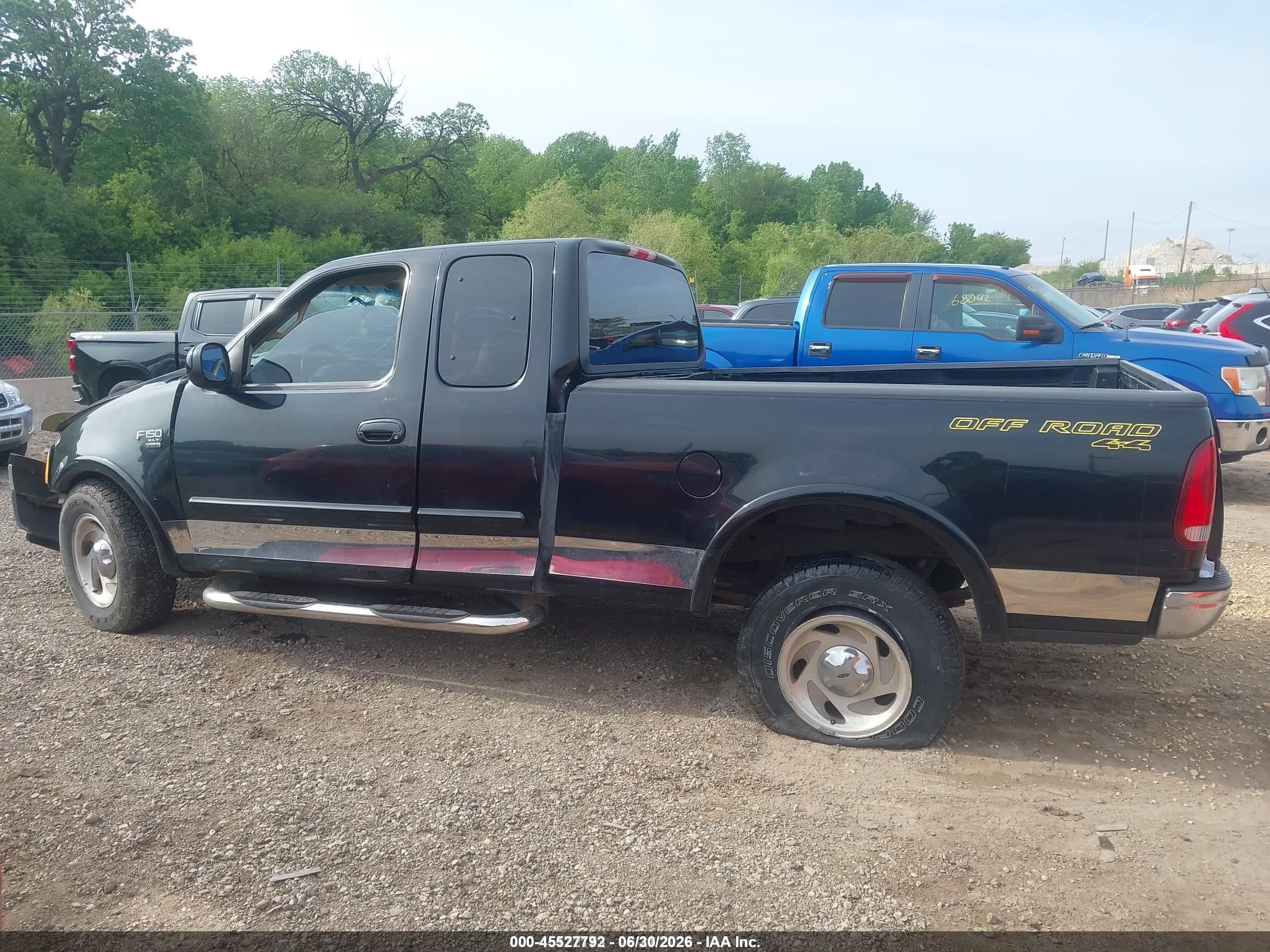 2001 Ford F-150 Lariat/xl/xlt Black vin: 1FTRX18L71NA09385