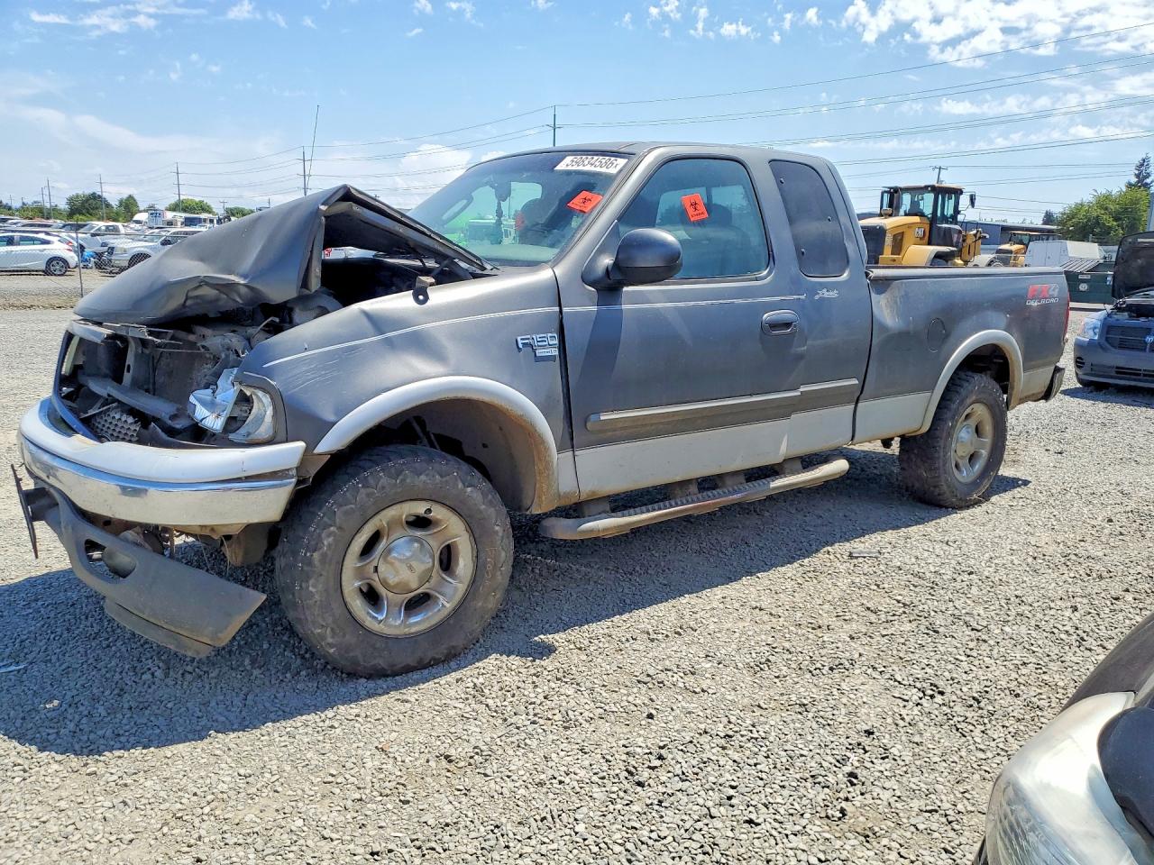 2002 Ford F150 Серый vin: 1FTRX18L72NB90599