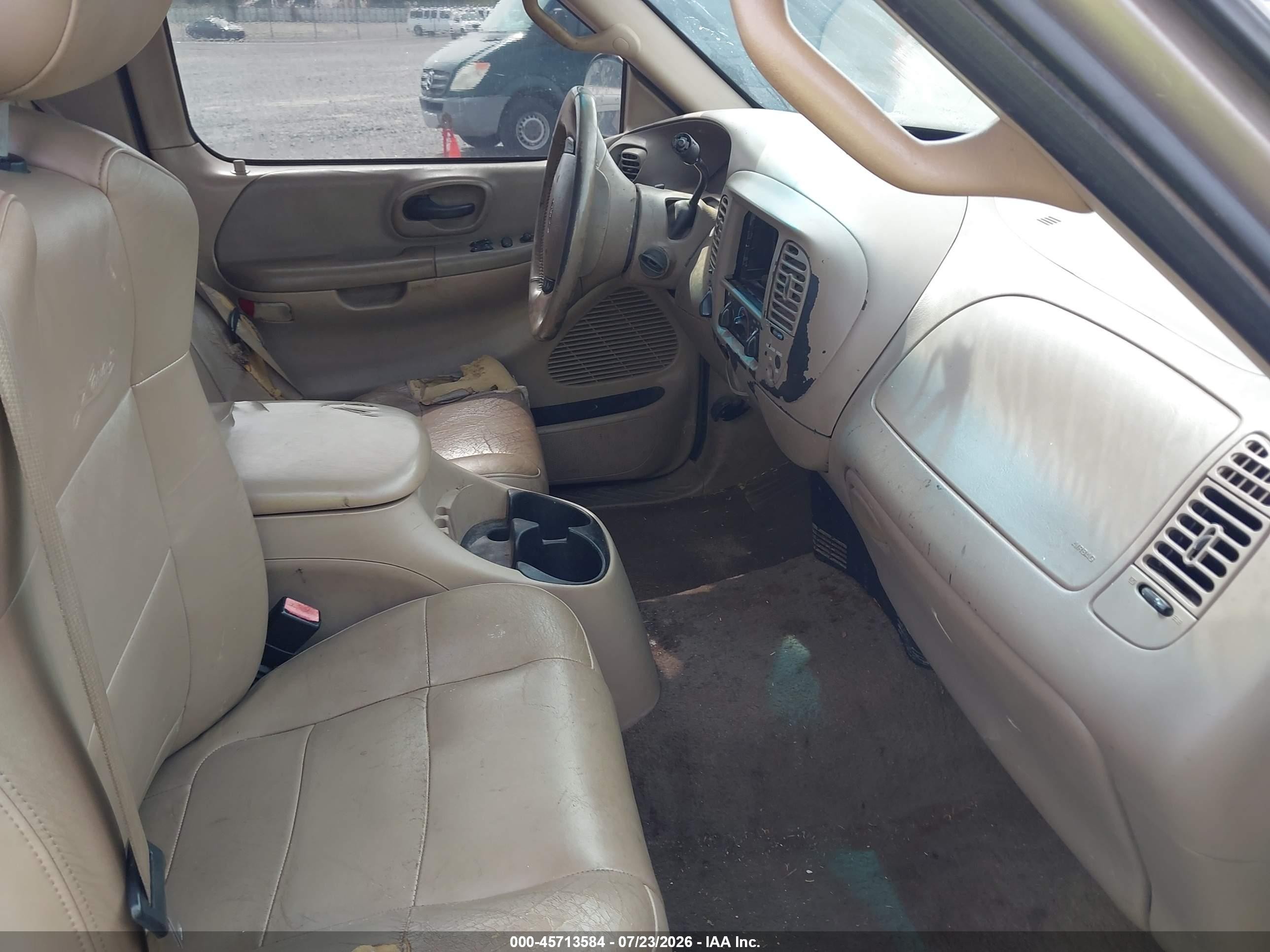 2001 Ford F-150 Lariat/xl/xlt Brown vin: 1FTRX18L81NB42026