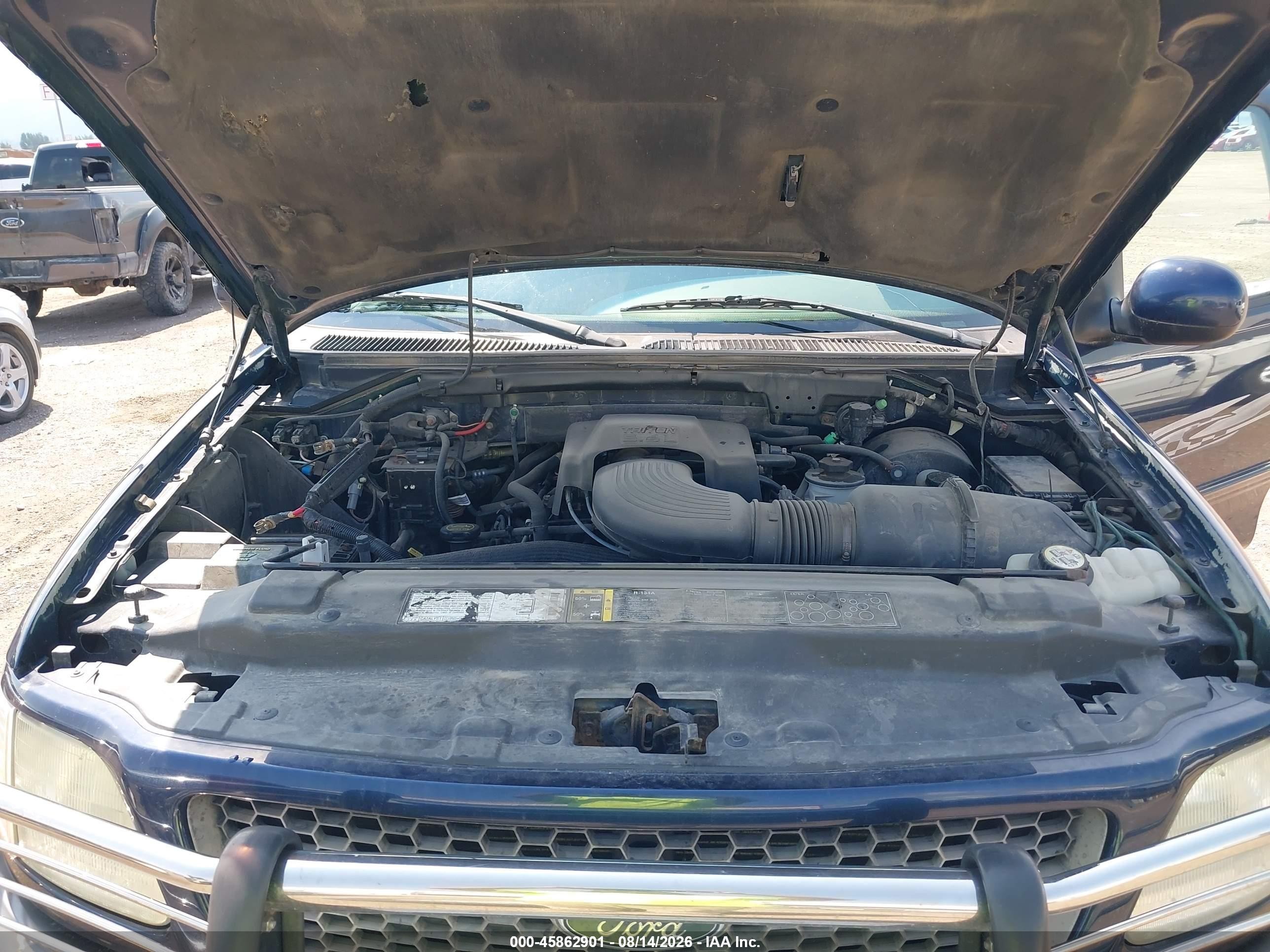 2002 Ford F-150 Lariat/xl/xlt Blue vin: 1FTRX18L82NB28239