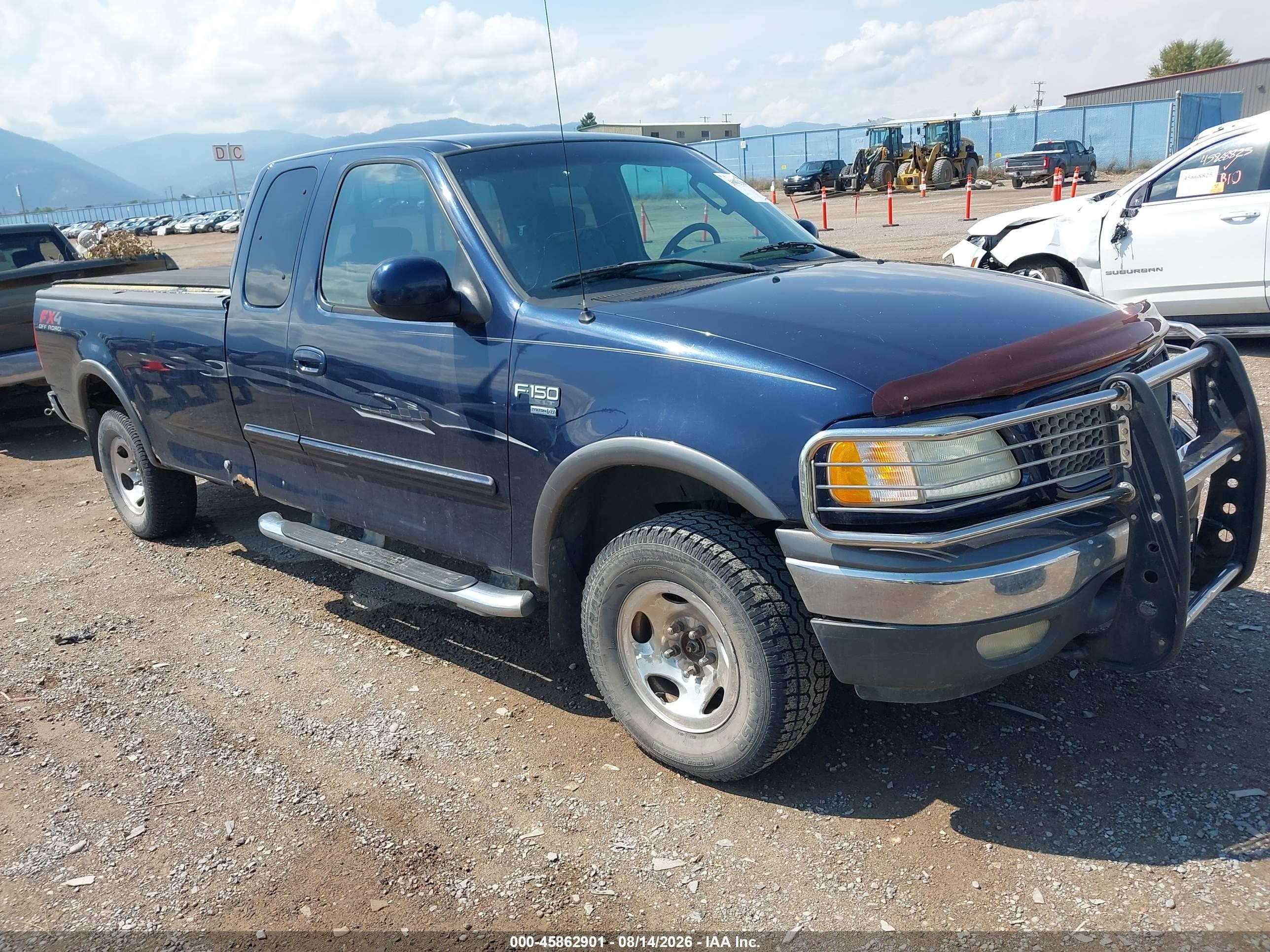 2002 Ford F-150 Lariat/xl/xlt Blue vin: 1FTRX18L82NB28239