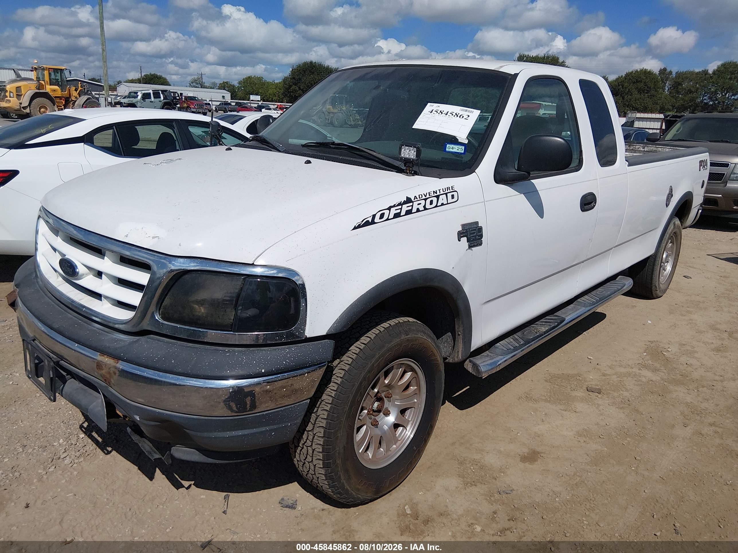 2001 Ford F-150 Lariat/xl/xlt Белый vin: 1FTRX18L91NA22932