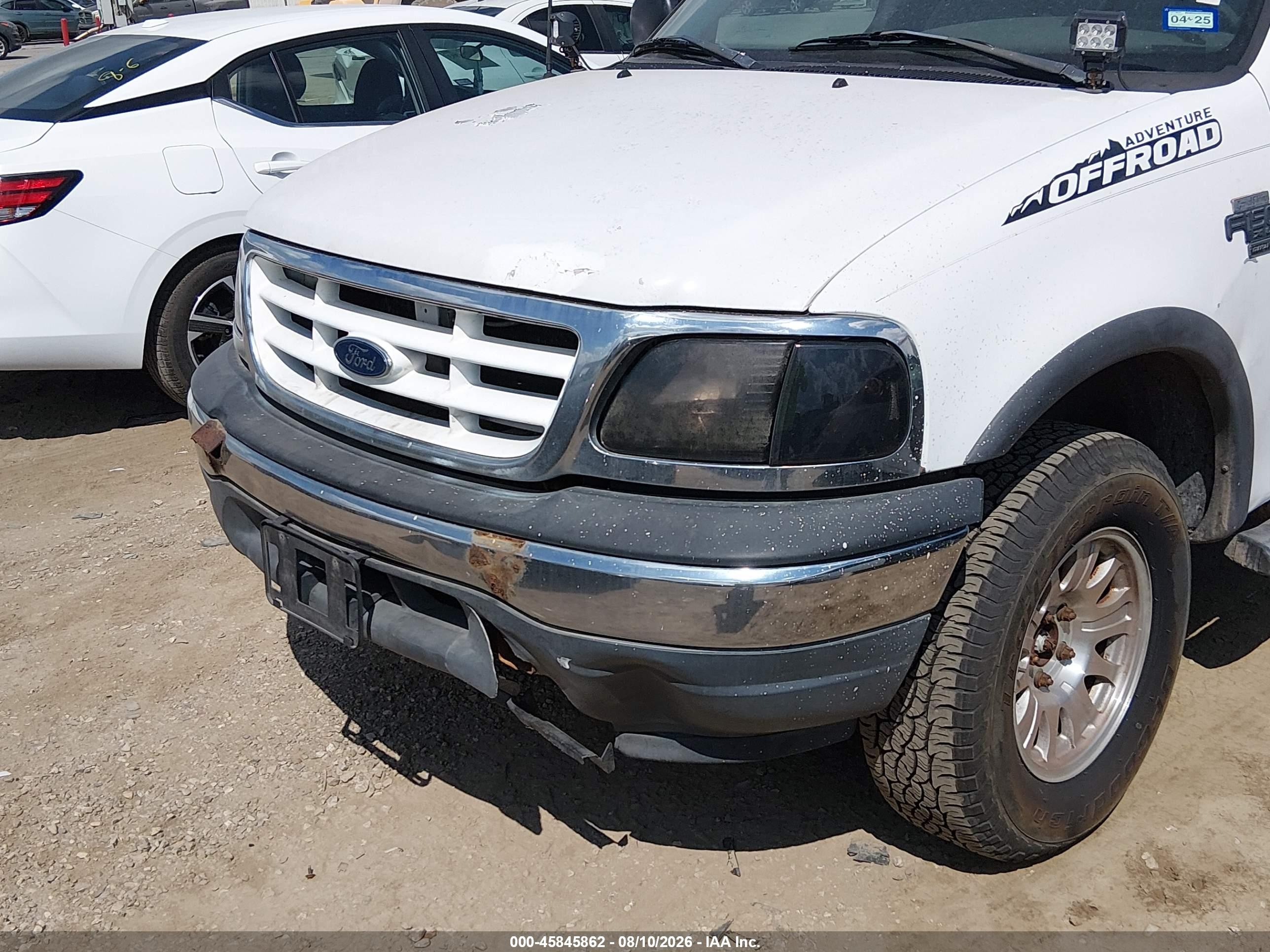 2001 Ford F-150 Lariat/xl/xlt Белый vin: 1FTRX18L91NA22932