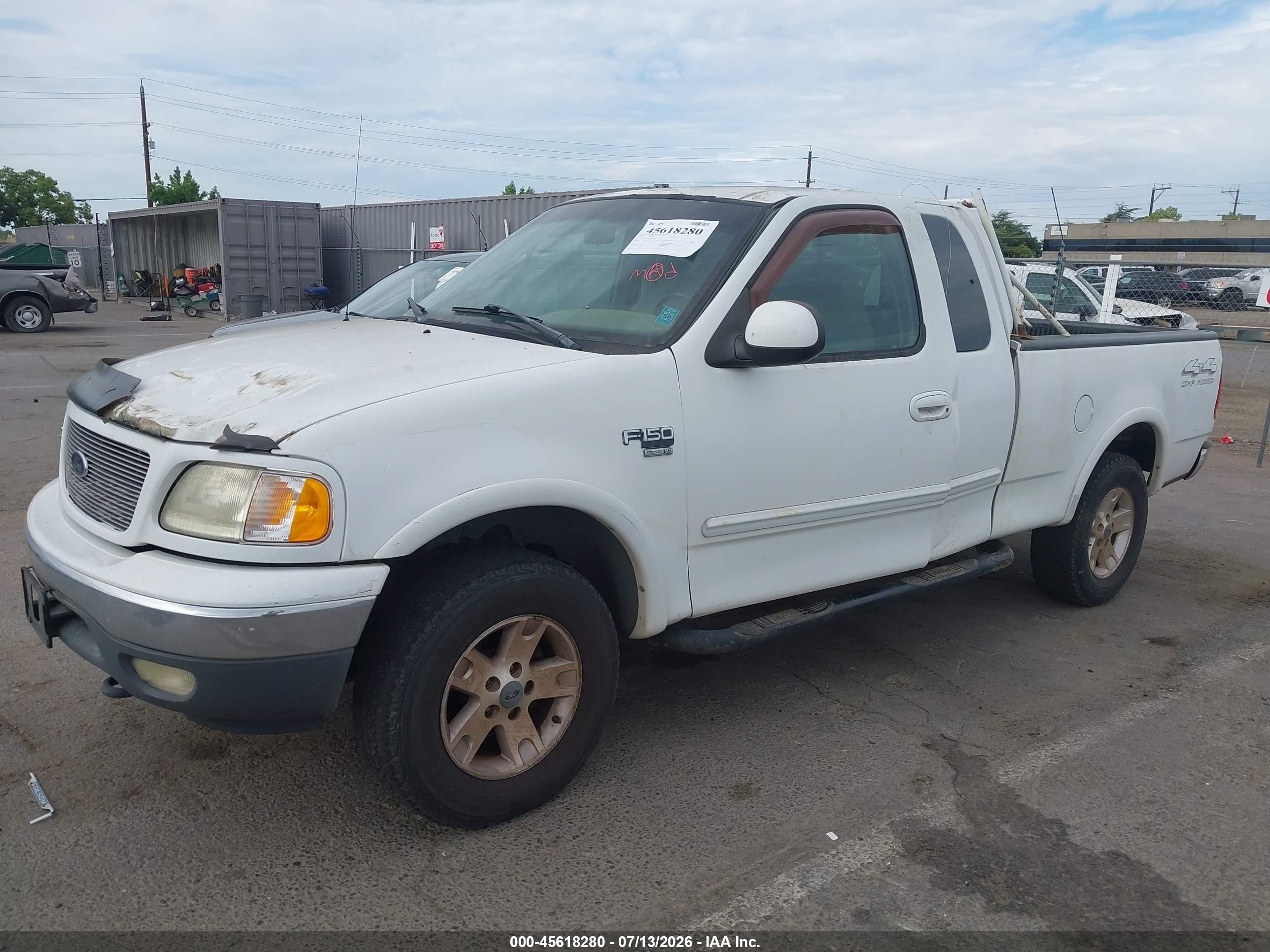1999 Ford F-150 Lariat/xl/xlt Белый vin: 1FTRX18L9XNA24270
