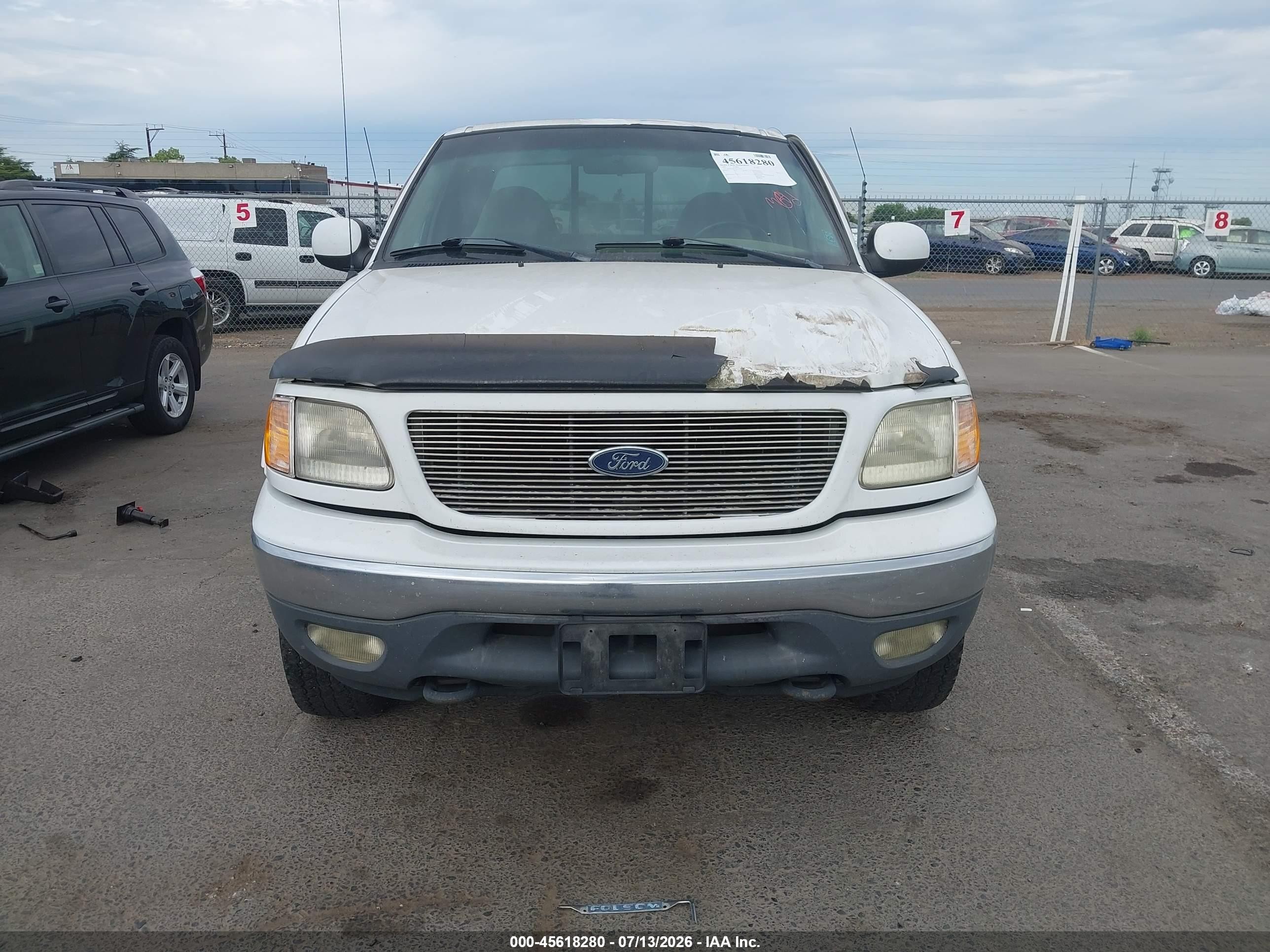 1999 Ford F-150 Lariat/xl/xlt Белый vin: 1FTRX18L9XNA24270