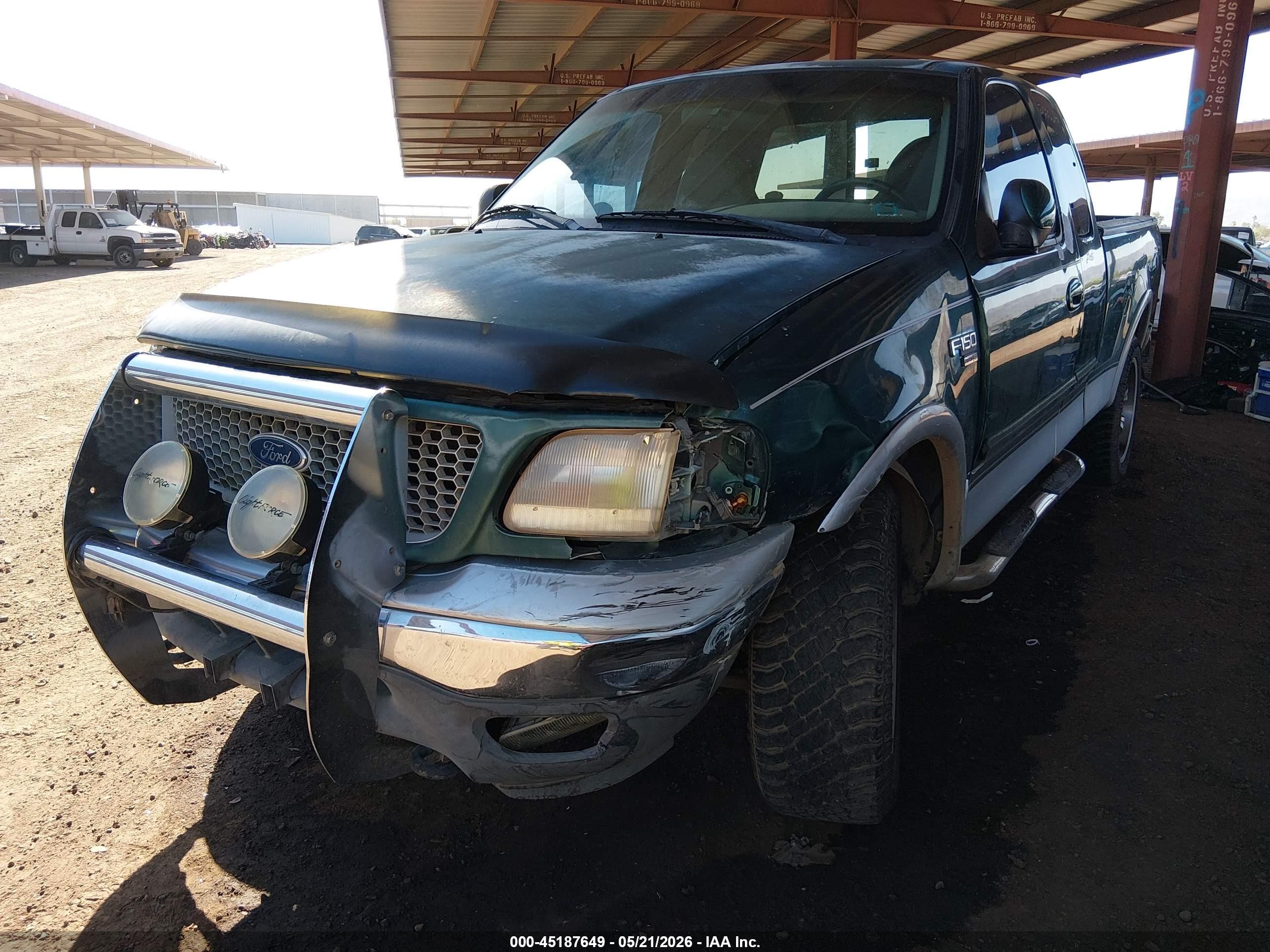 1999 Ford F-150 Lariat/xl/xlt Green vin: 1FTRX18L9XNB12655