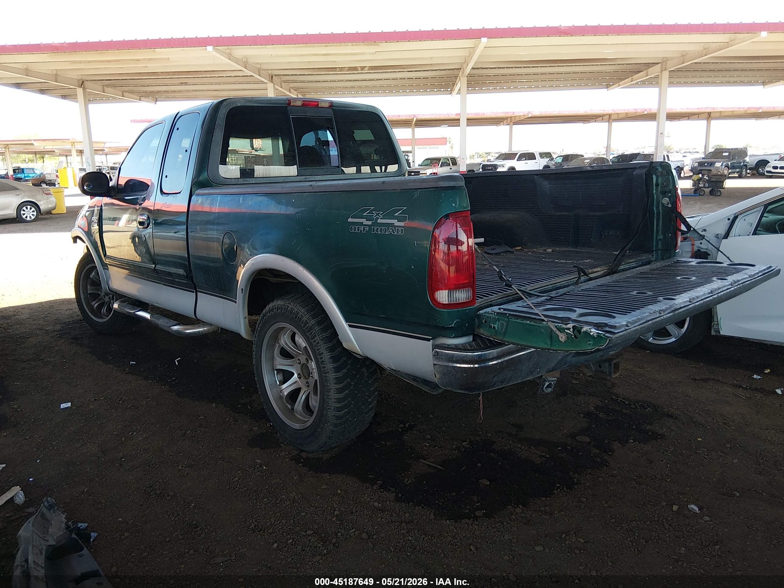 1999 Ford F-150 Lariat/xl/xlt Green vin: 1FTRX18L9XNB12655