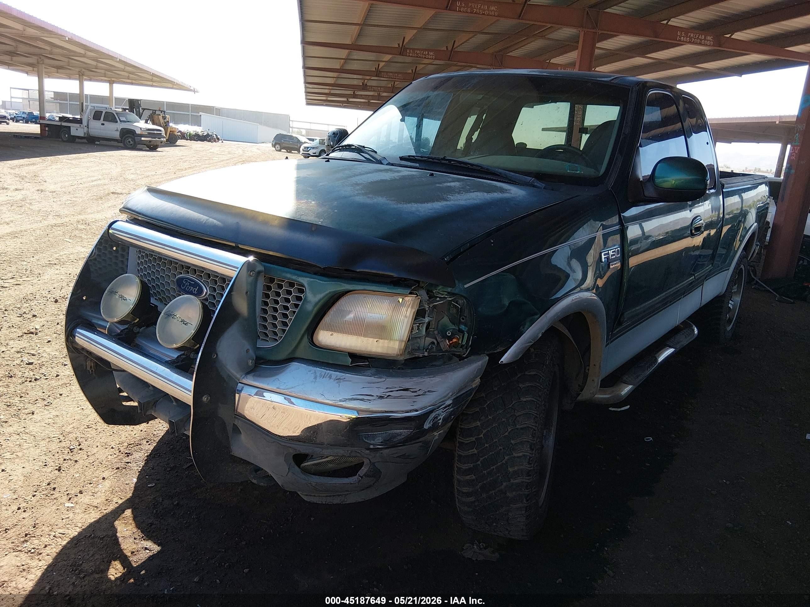 1999 Ford F-150 Lariat/xl/xlt Green vin: 1FTRX18L9XNB12655