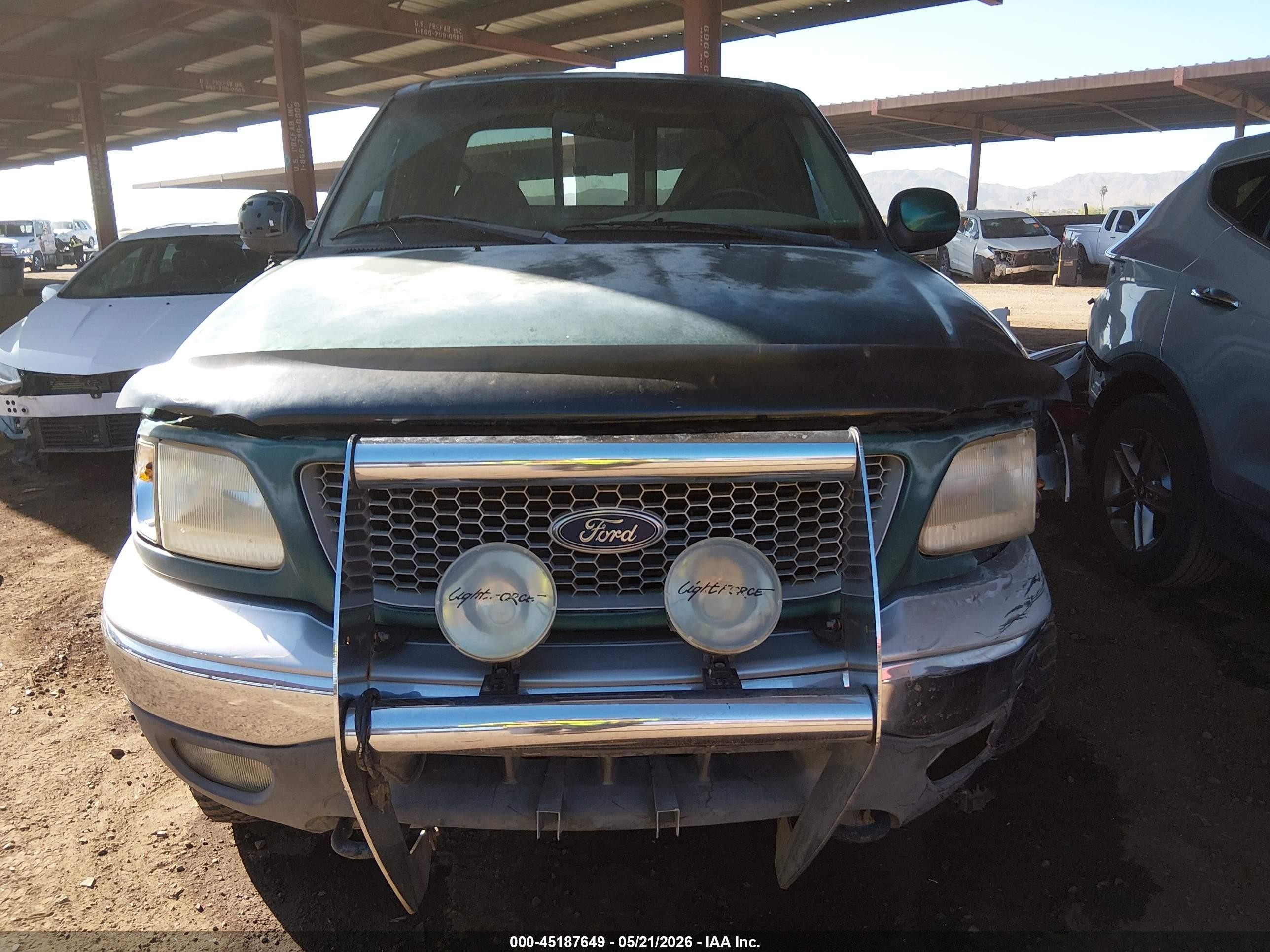 1999 Ford F-150 Lariat/xl/xlt Green vin: 1FTRX18L9XNB12655