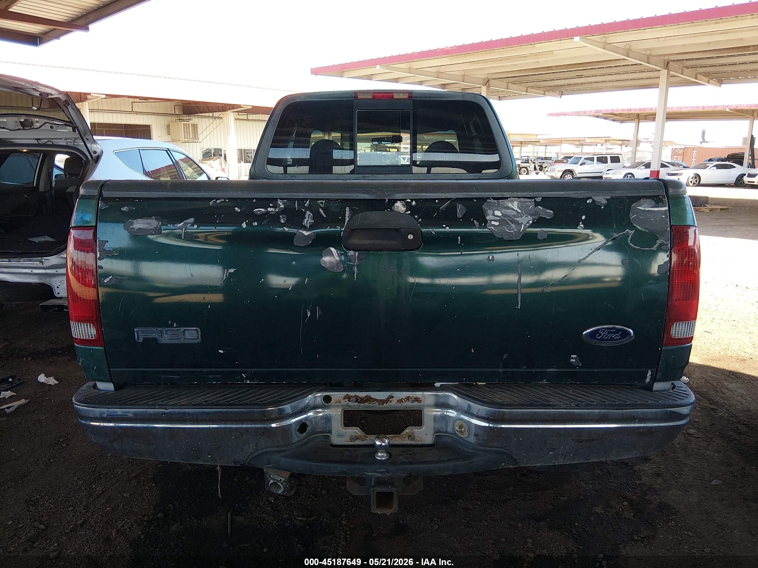 1999 Ford F-150 Lariat/xl/xlt Green vin: 1FTRX18L9XNB12655