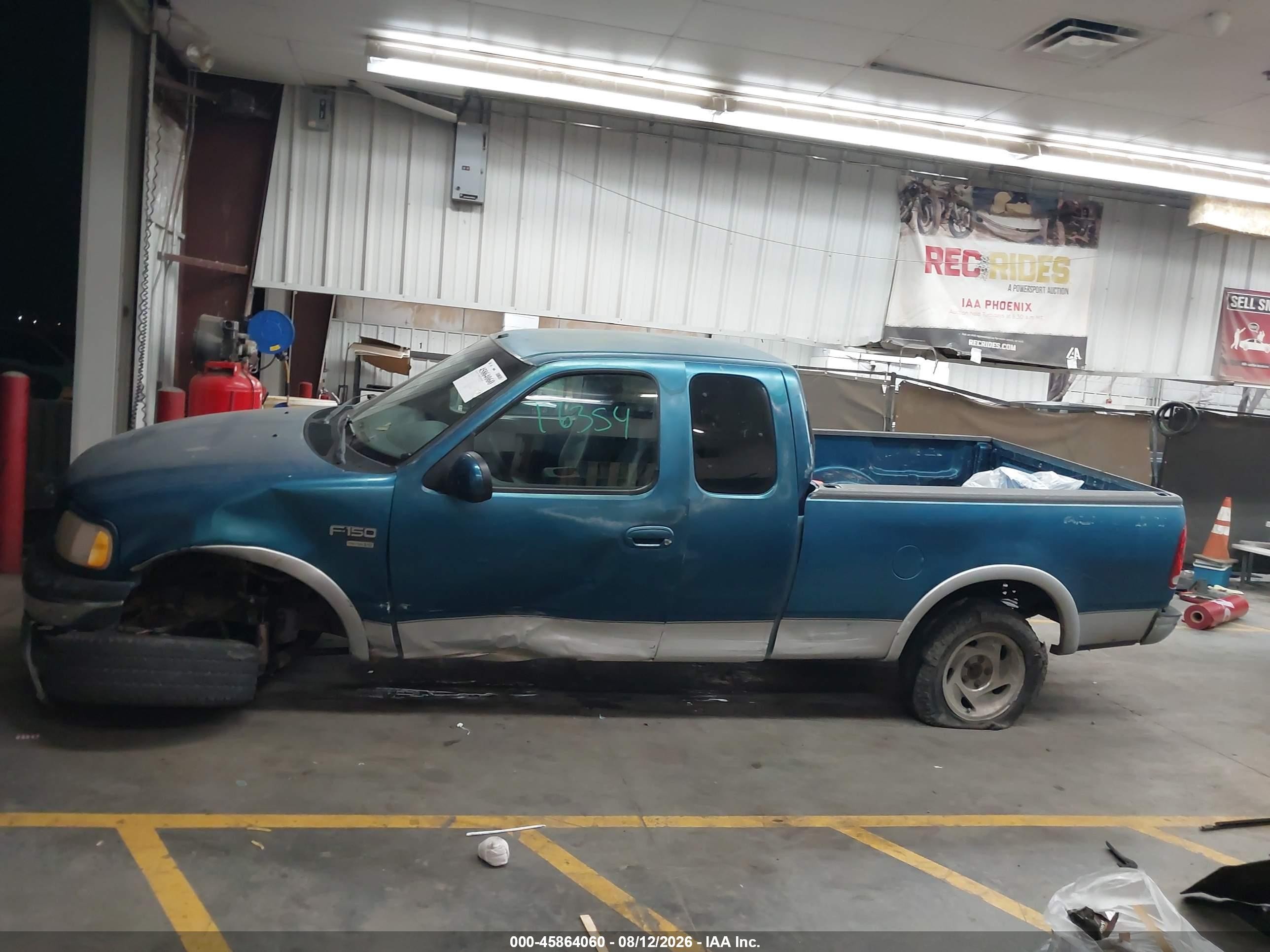 2001 Ford F-150 Lariat/xl/xlt Blue vin: 1FTRX18LX1KF04570