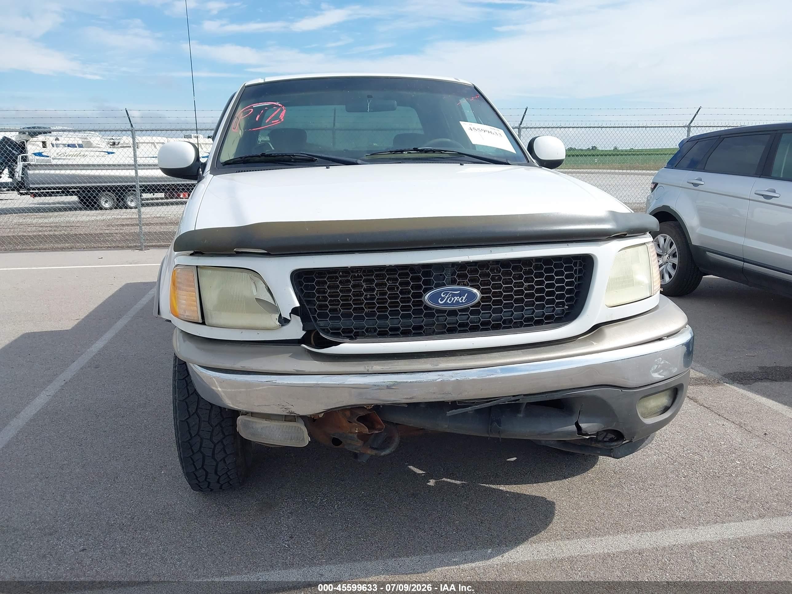 2002 Ford F-150 Lariat/xl/xlt White vin: 1FTRX18LX2NA71333