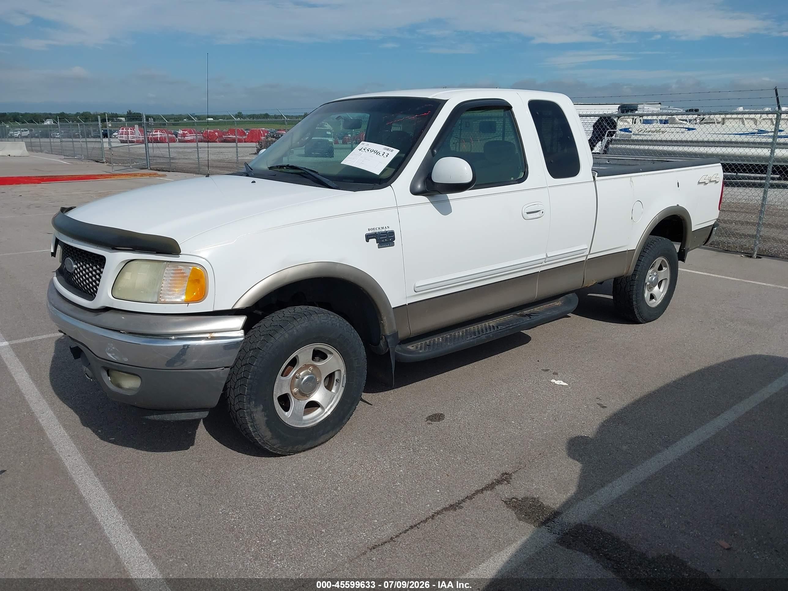 2002 Ford F-150 Lariat/xl/xlt White vin: 1FTRX18LX2NA71333