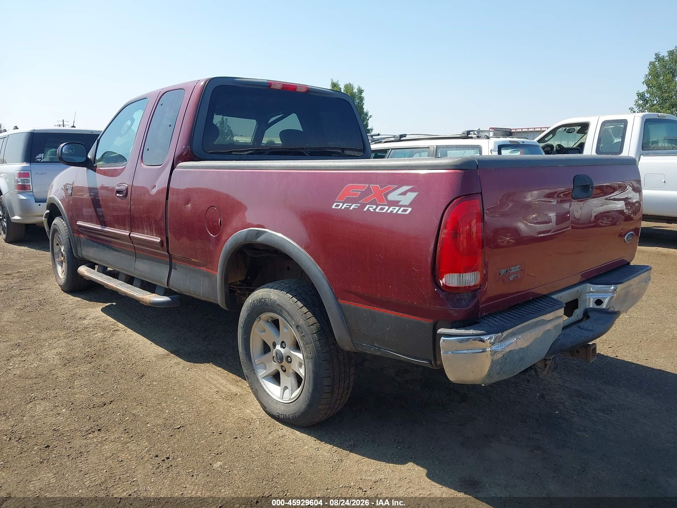 2003 Ford F-150 Lariat/xl/xlt Burgundy vin: 1FTRX18LX3NB16594