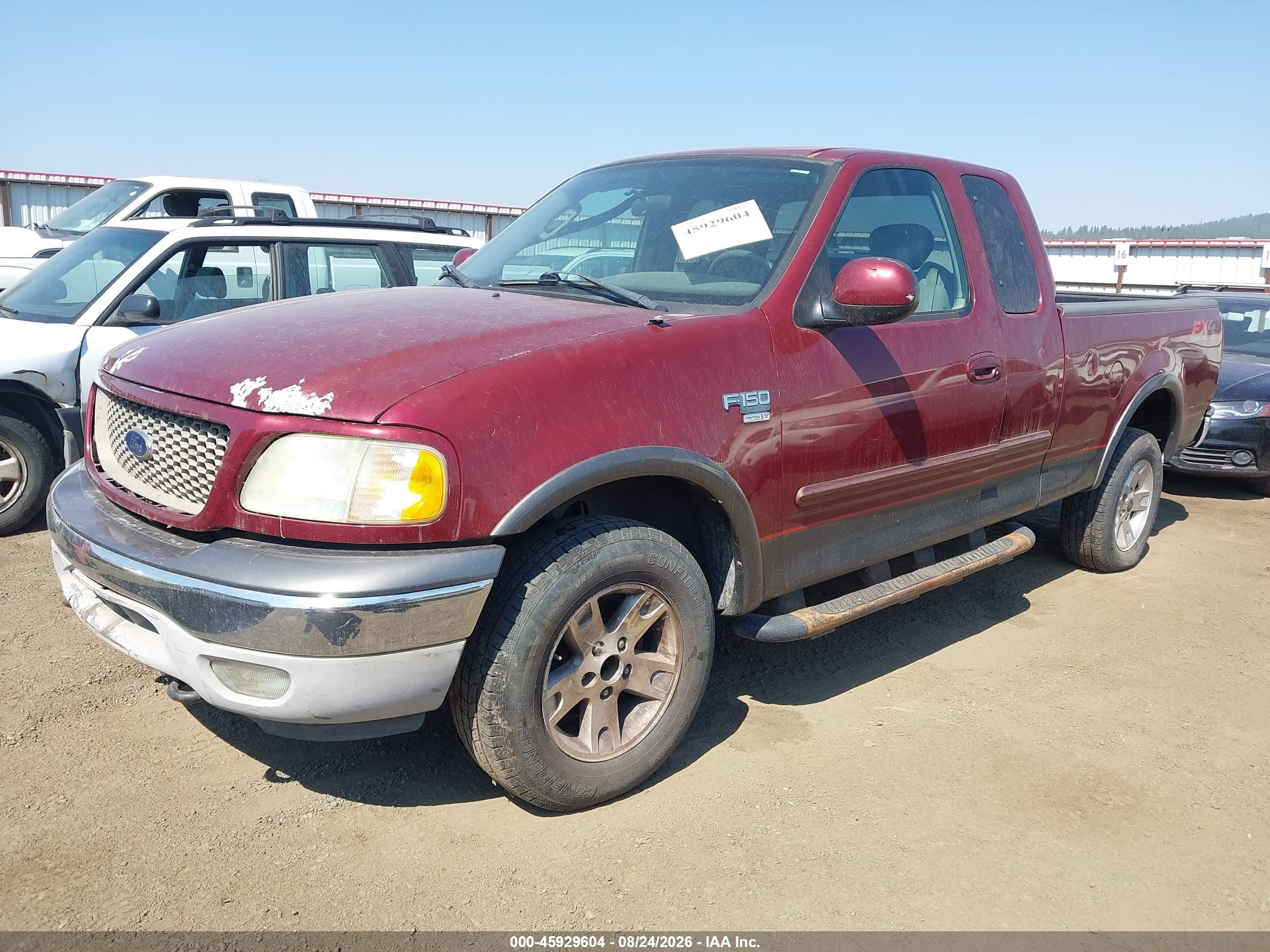 2003 Ford F-150 Lariat/xl/xlt Burgundy vin: 1FTRX18LX3NB16594