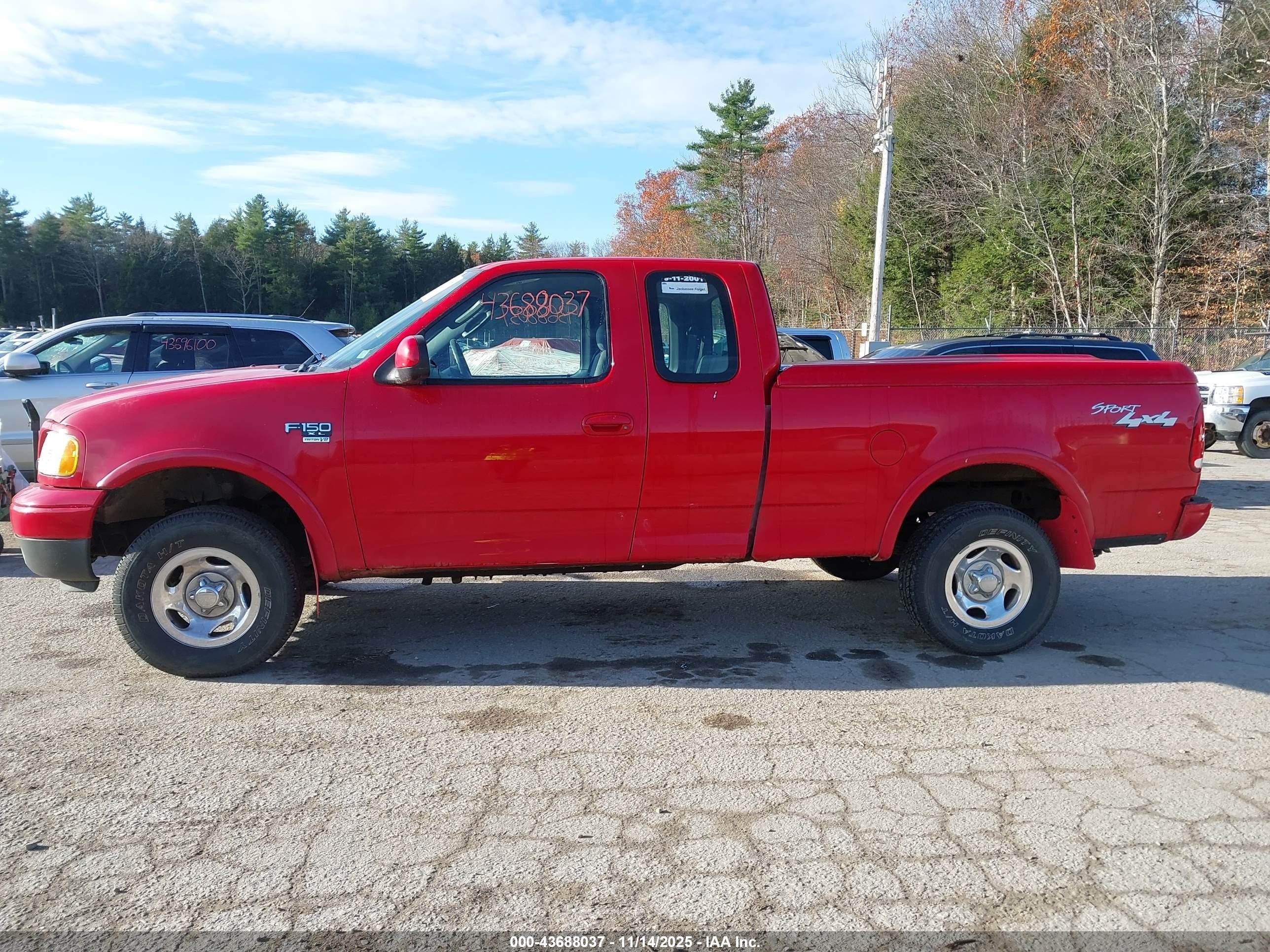2003 Ford F-150 Lariat/xl/xlt Красный vin: 1FTRX18W03NB70982