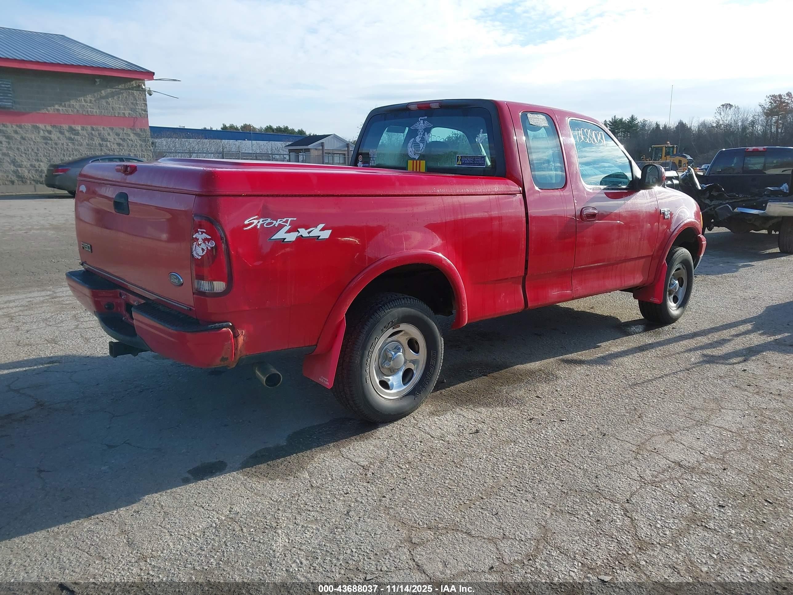 2003 Ford F-150 Lariat/xl/xlt Красный vin: 1FTRX18W03NB70982