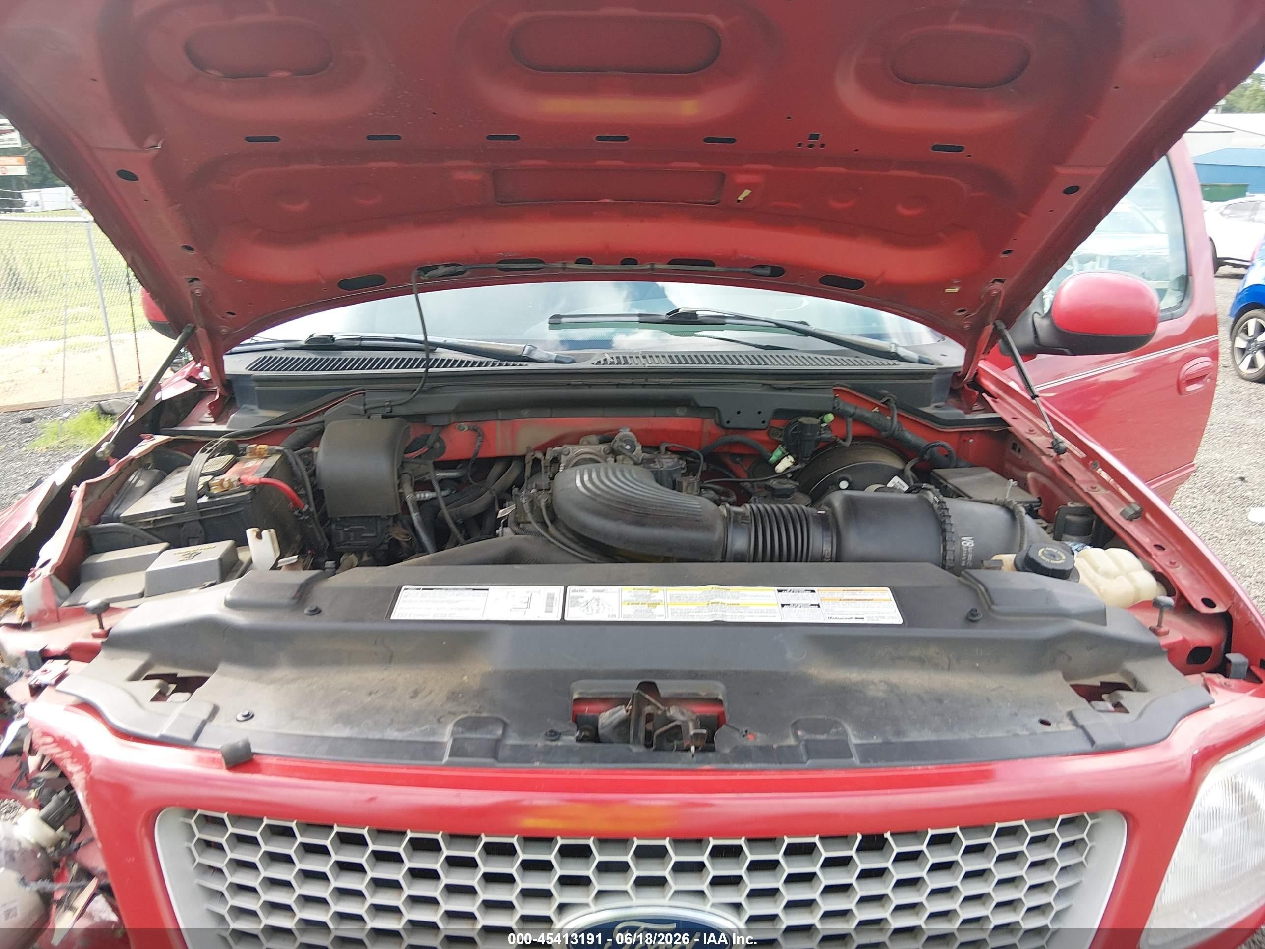 1999 Ford F-150 Lariat/work Series/xl/xlt Red vin: 1FTRX18W0XKA57038