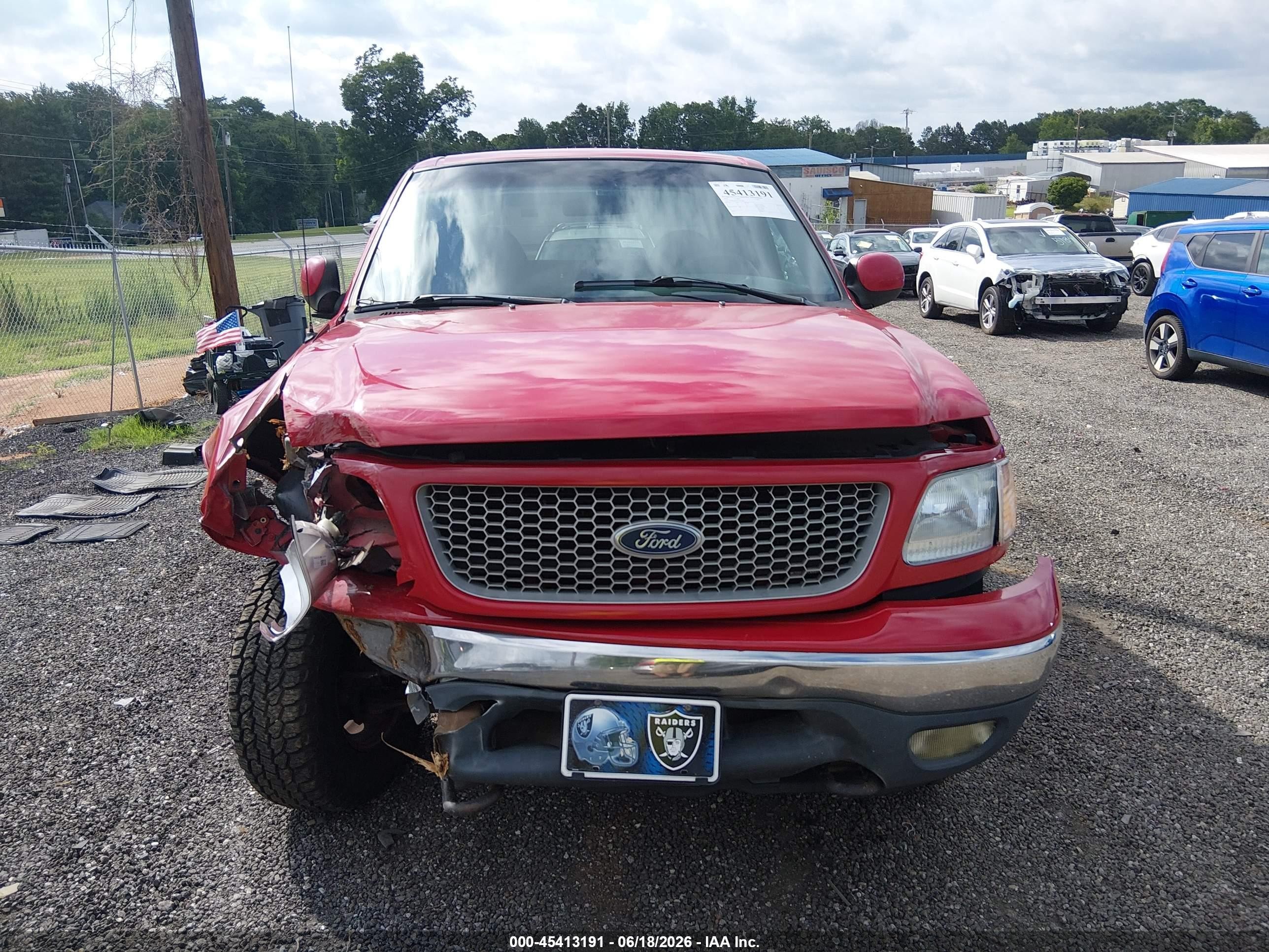 1999 Ford F-150 Lariat/work Series/xl/xlt Red vin: 1FTRX18W0XKA57038