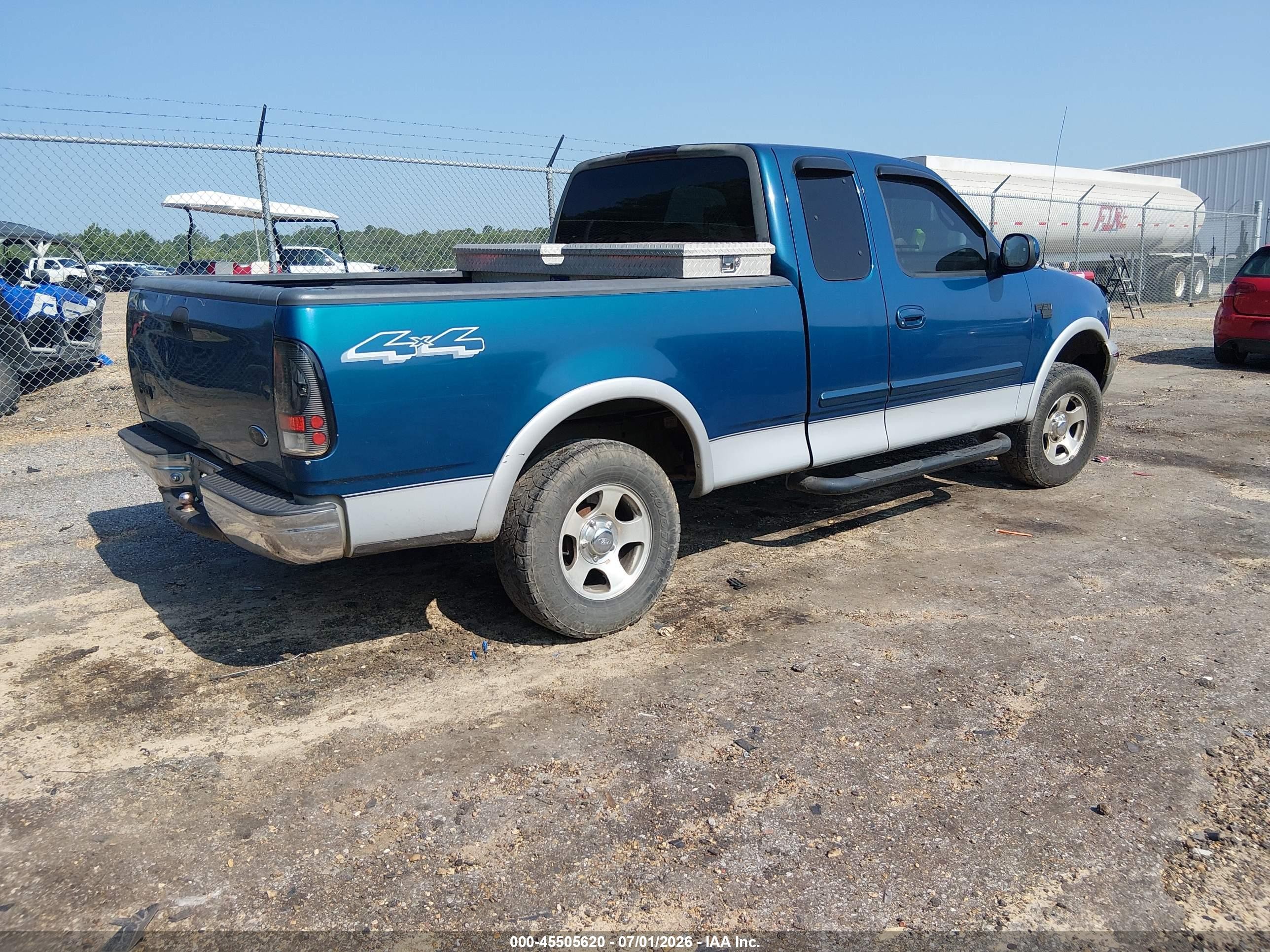 2000 Ford F-150 Lariat/work Series/xl/xlt Blue vin: 1FTRX18W0YNA24265