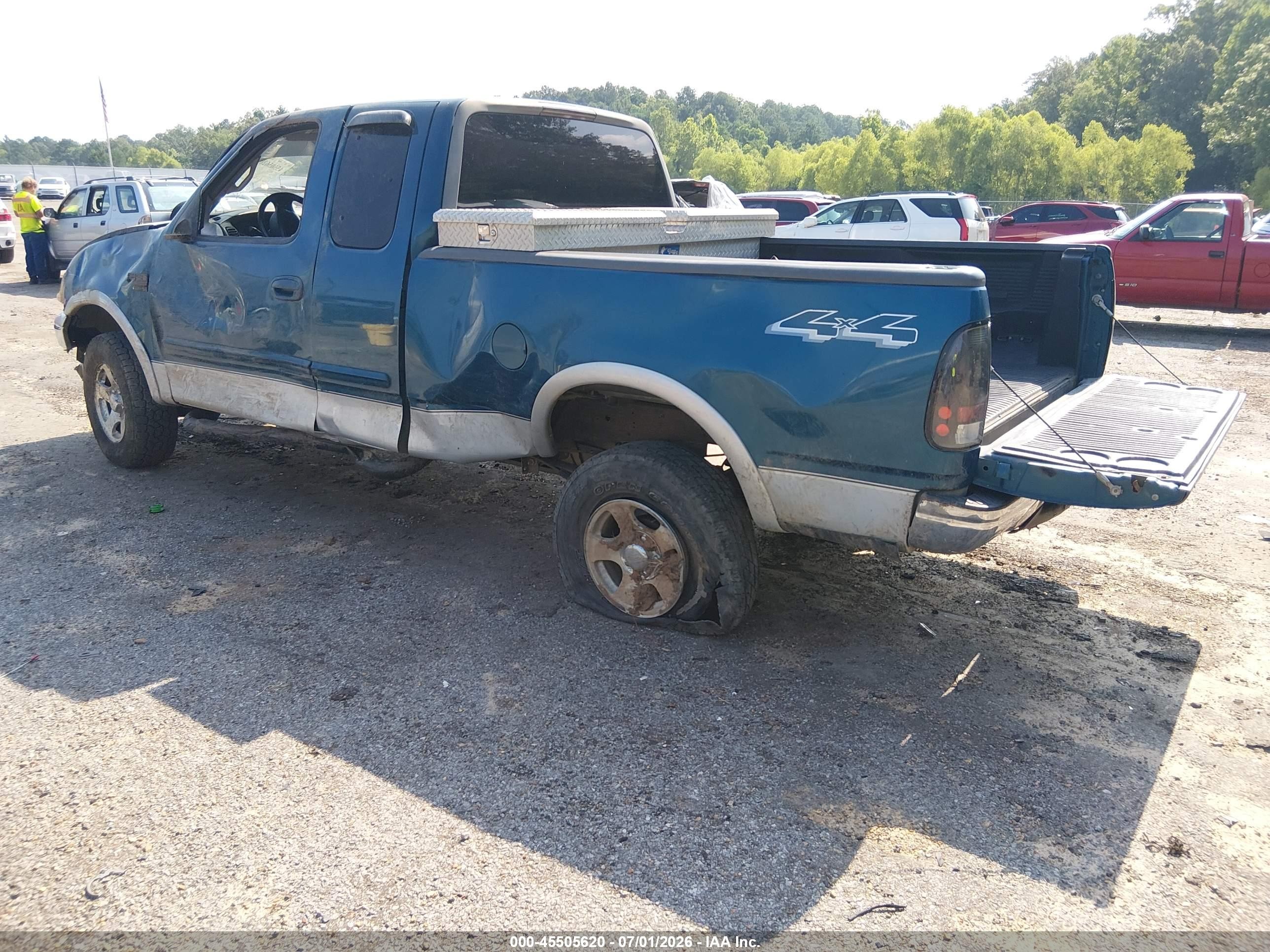 2000 Ford F-150 Lariat/work Series/xl/xlt Blue vin: 1FTRX18W0YNA24265
