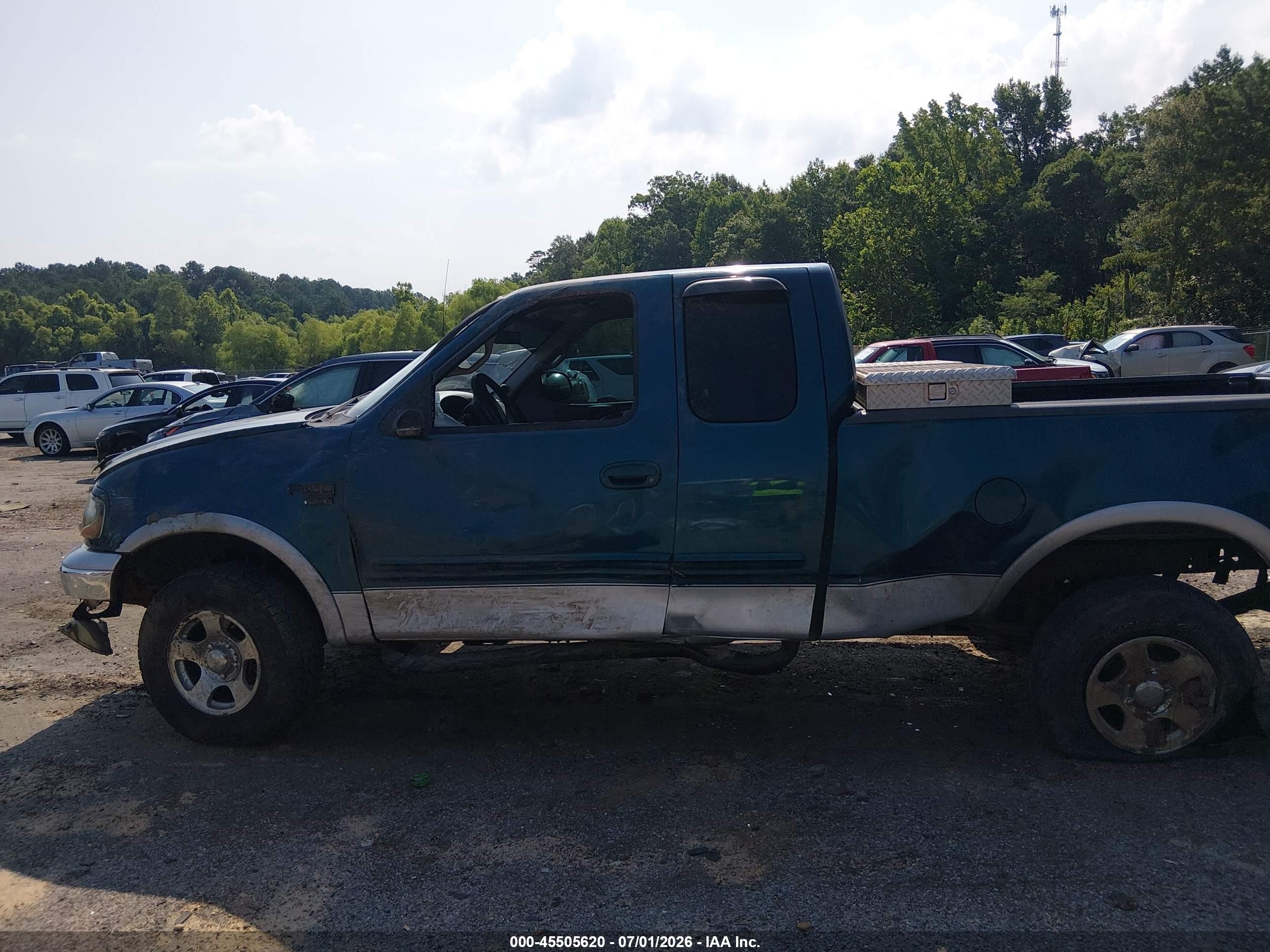 2000 Ford F-150 Lariat/work Series/xl/xlt Blue vin: 1FTRX18W0YNA24265