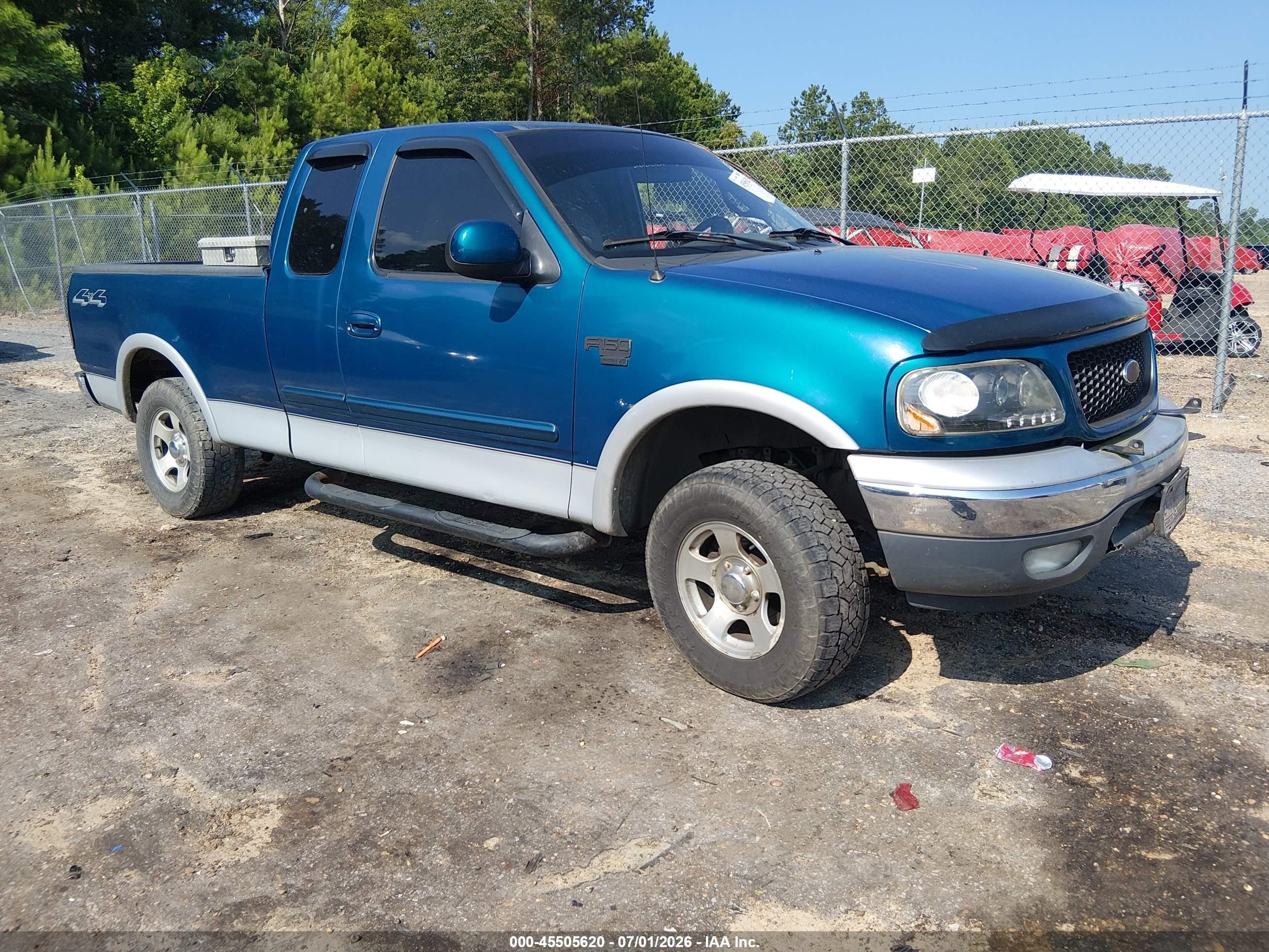 2000 Ford F-150 Lariat/work Series/xl/xlt Blue vin: 1FTRX18W0YNA24265