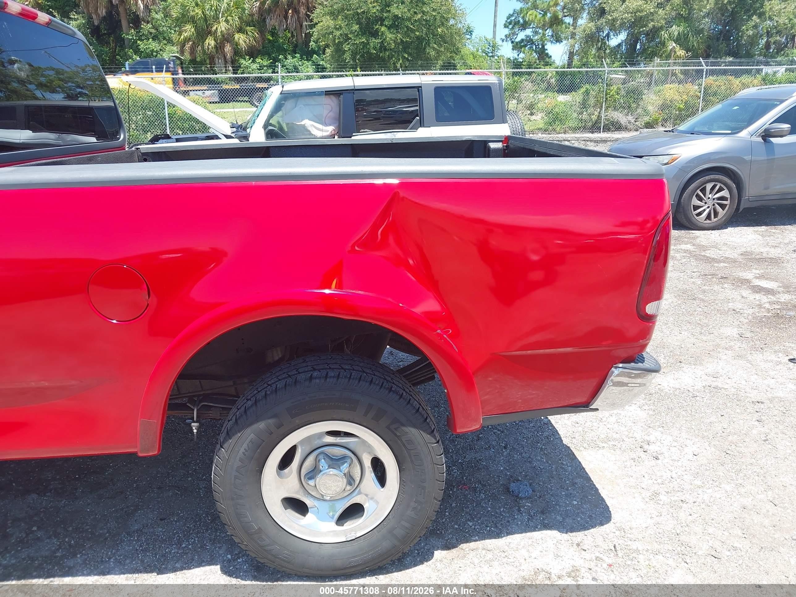 1999 Ford F-150 Lariat/work Series/xl/xlt Red vin: 1FTRX18W1XNA78575