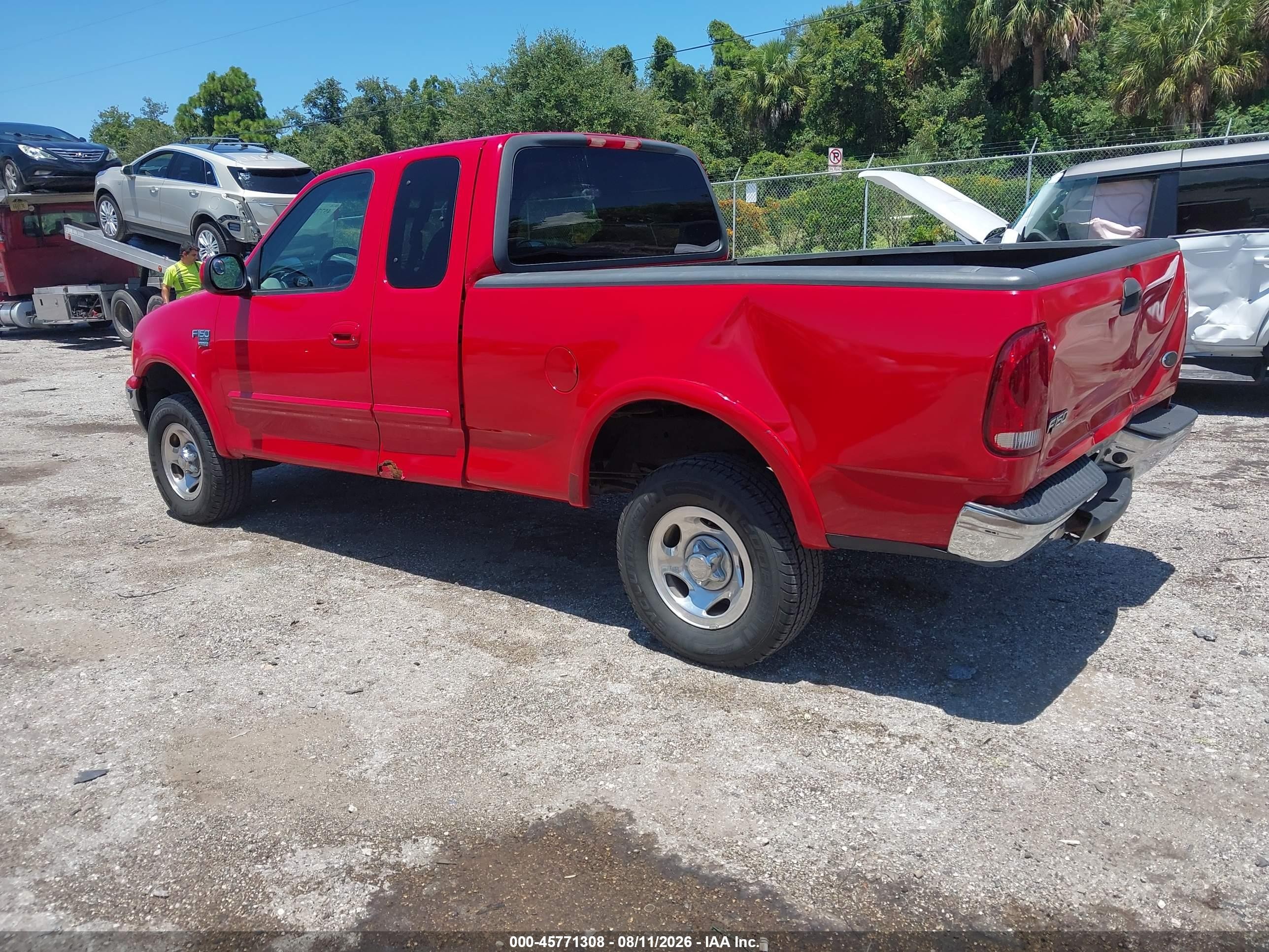 1999 Ford F-150 Lariat/work Series/xl/xlt Red vin: 1FTRX18W1XNA78575