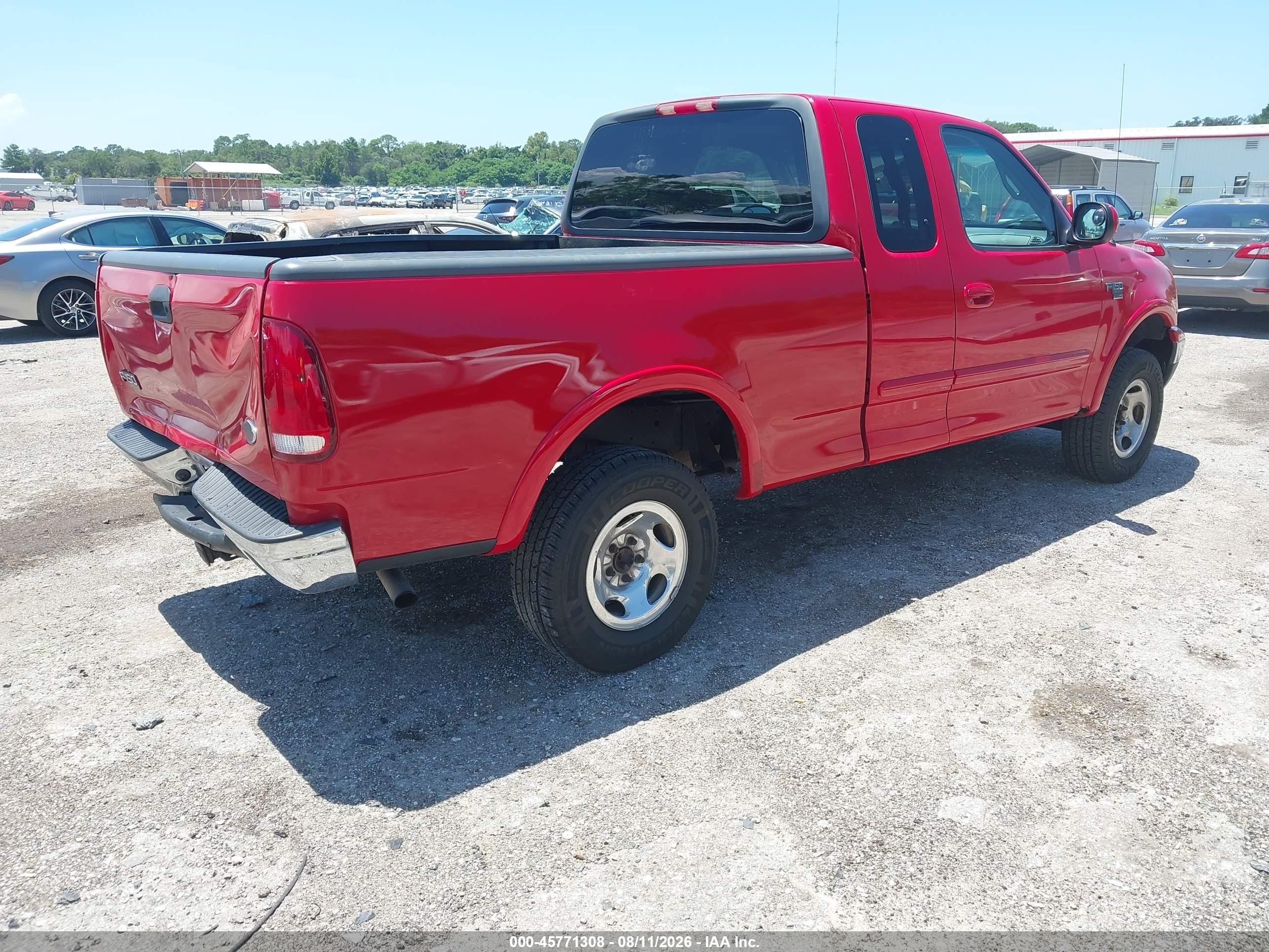 1999 Ford F-150 Lariat/work Series/xl/xlt Red vin: 1FTRX18W1XNA78575